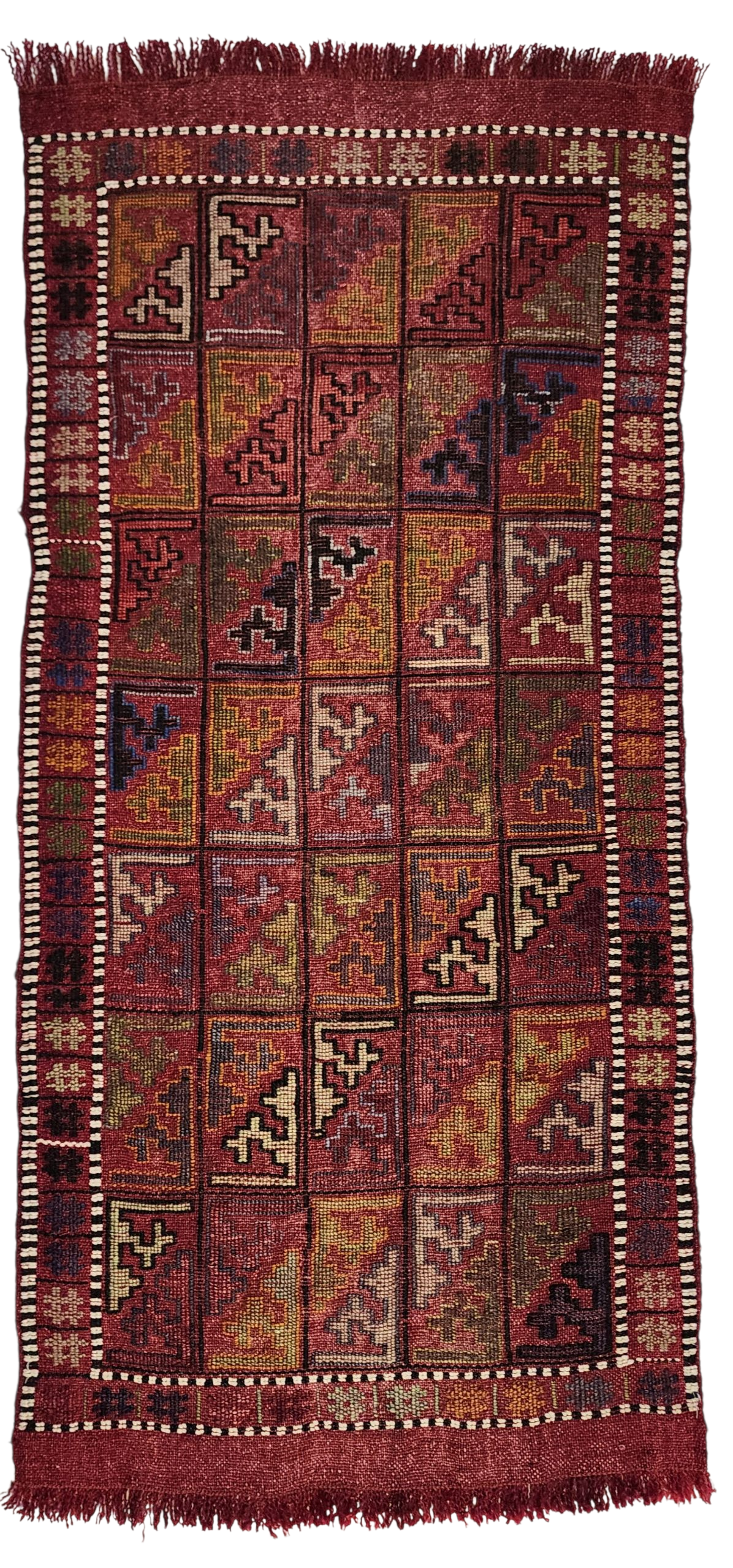 Vintage Konya Kilim Rug 3'9'' x 1'7''