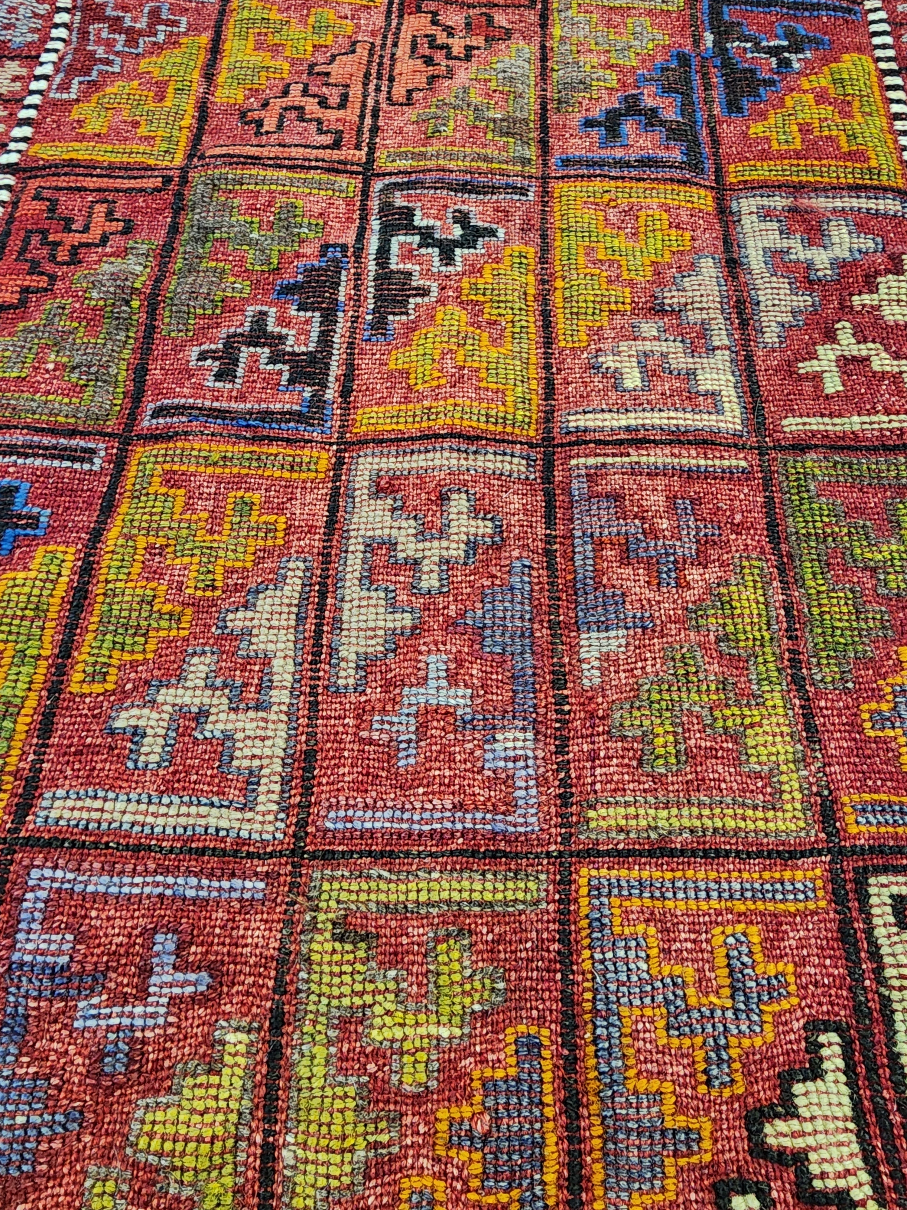 vintage Konya Wool Runner Rug — detail texture