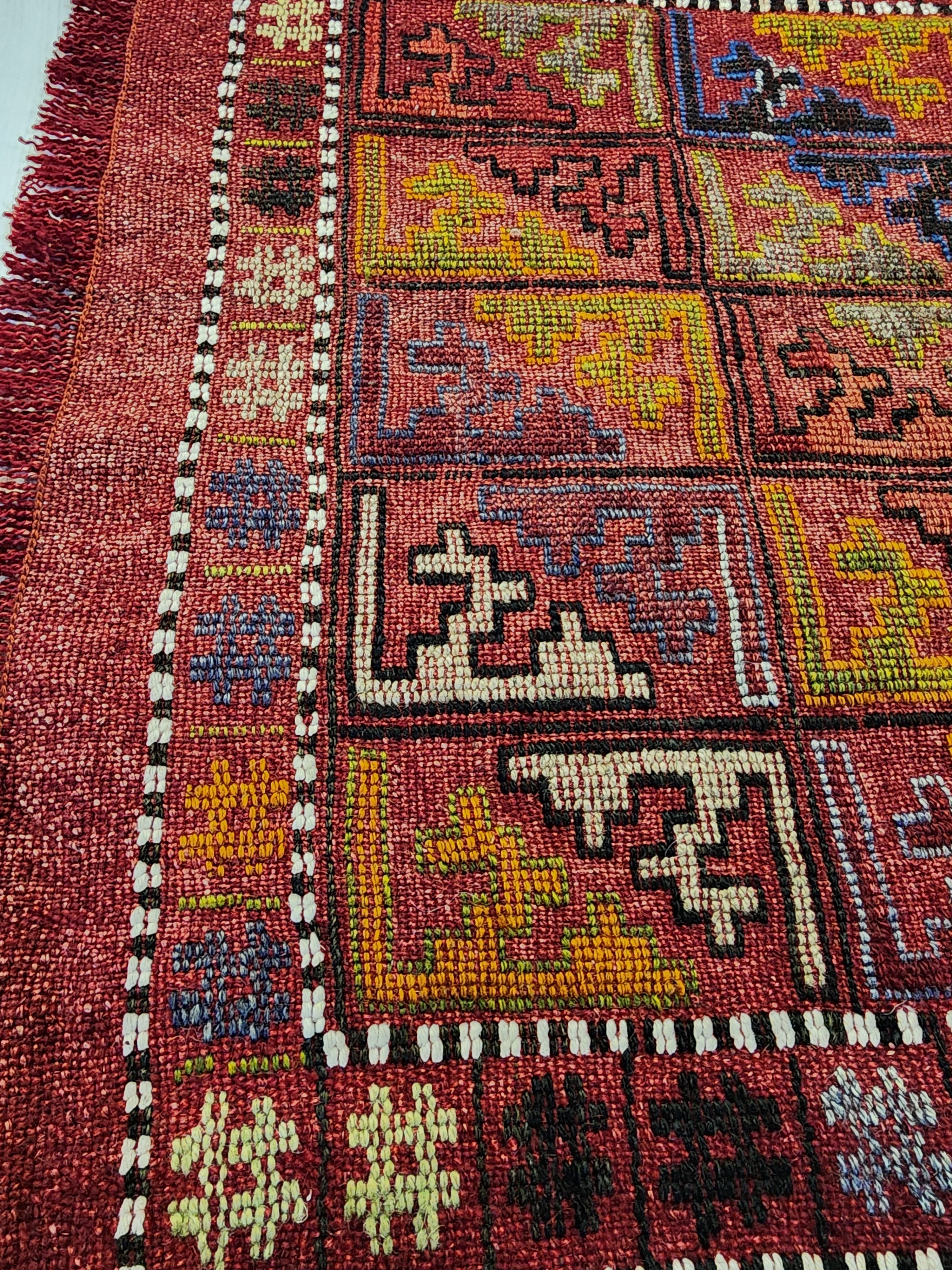 vintage Konya Wool Runner Rug — in setting