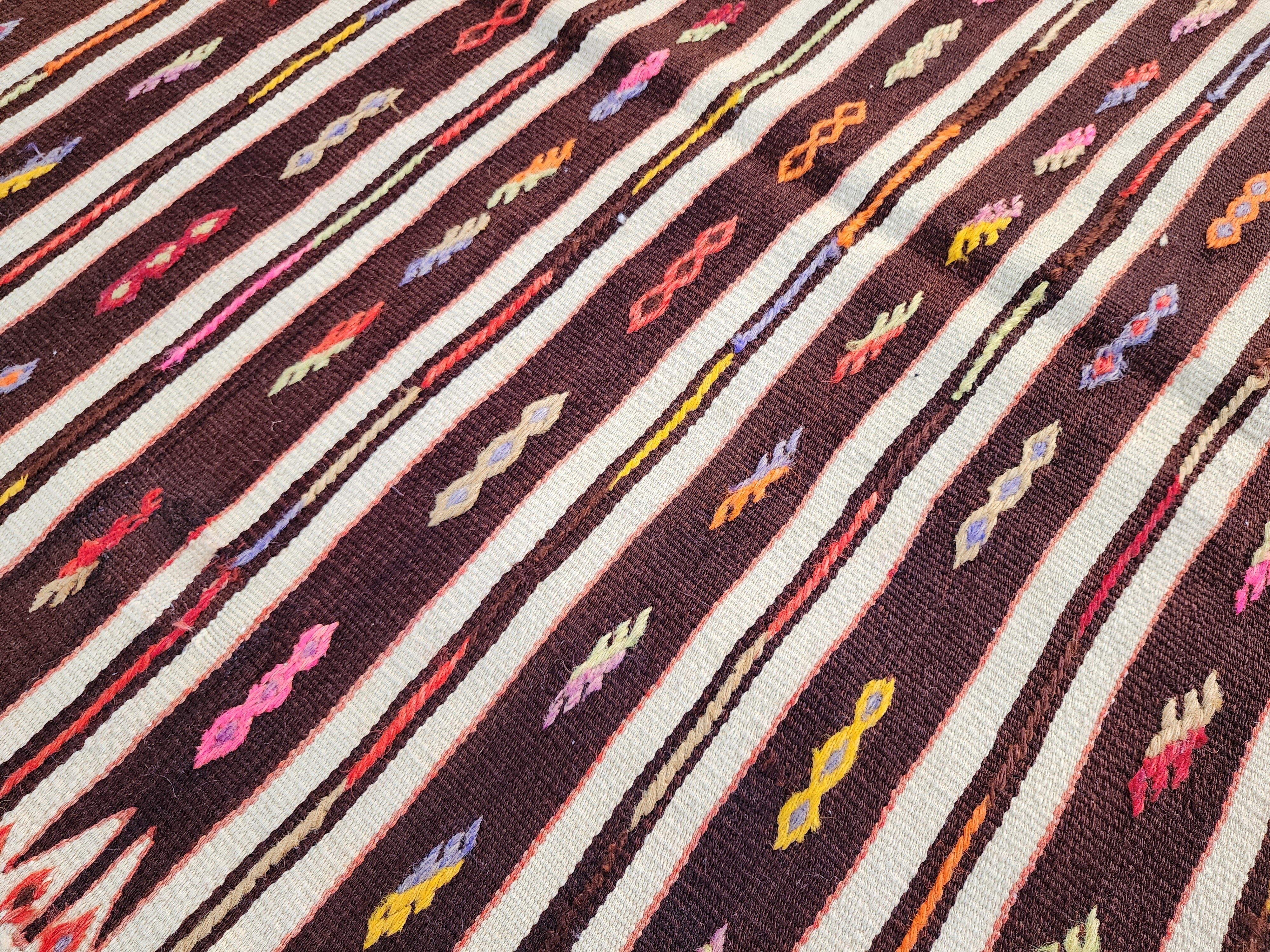 vintage Kilim Wool Small Rug — in setting
