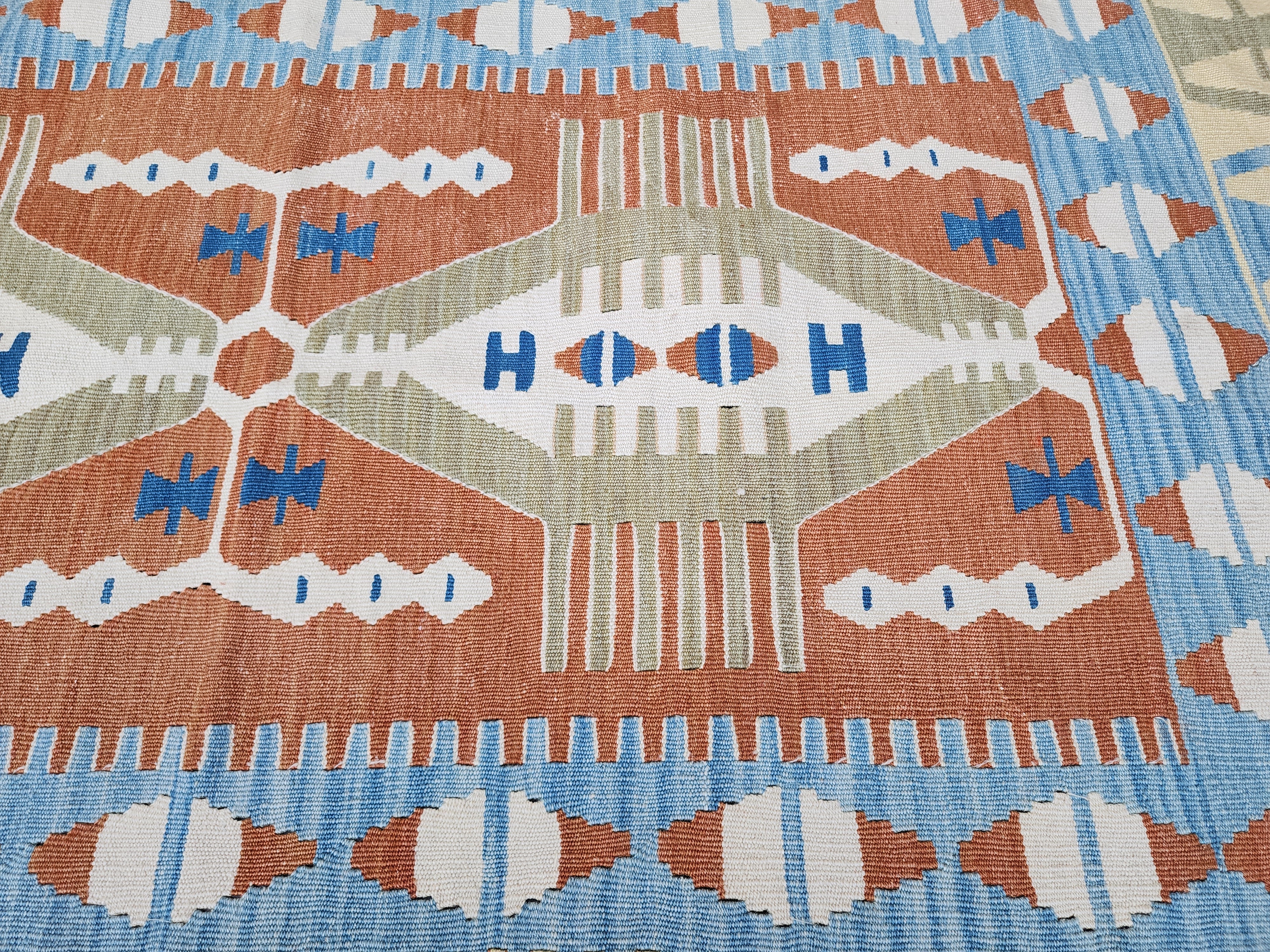 vintage Kayseri Wool Small Rug — pattern close-up