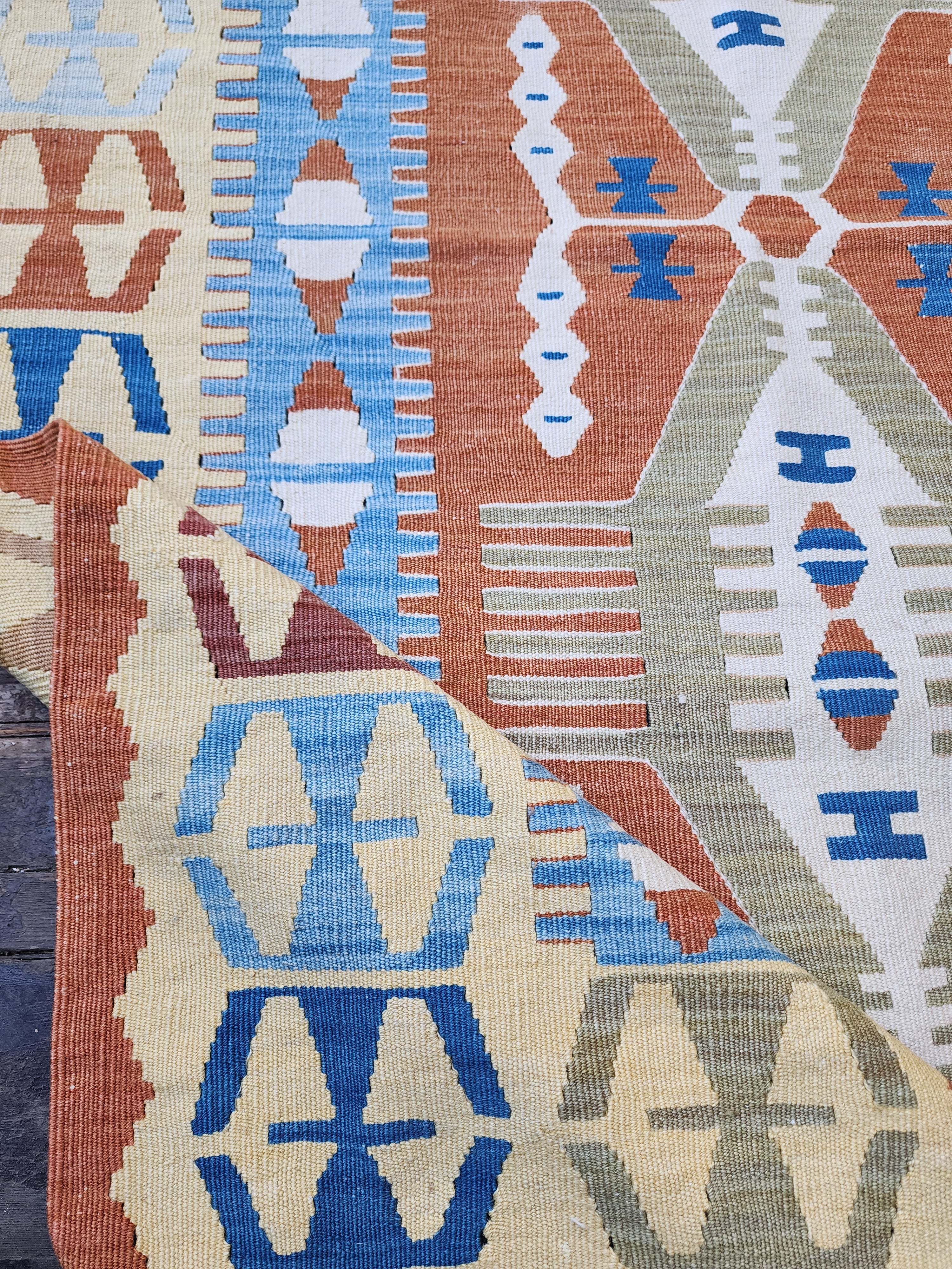 vintage Kayseri Wool Small Rug — in setting