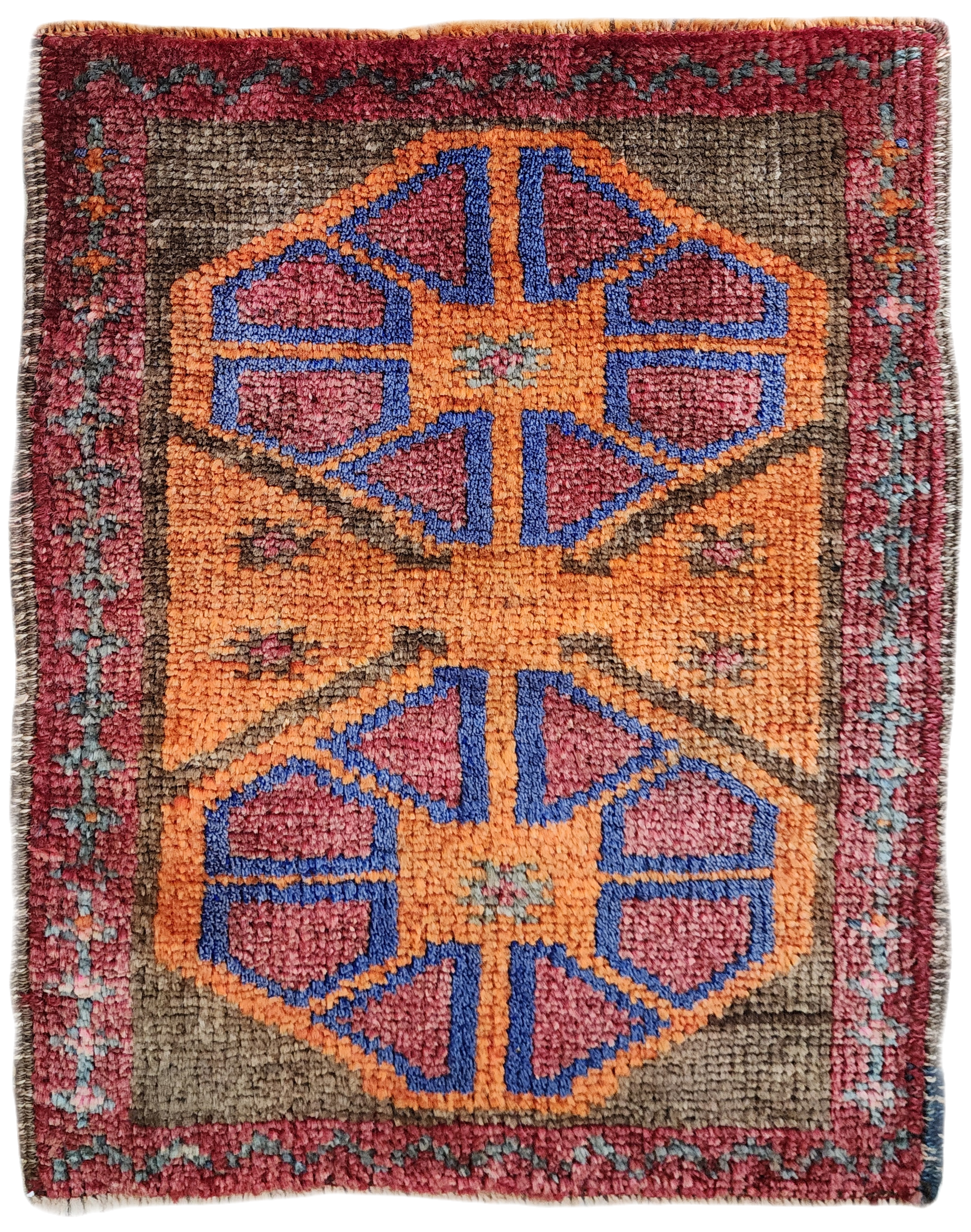 Rich Colors, Timeless Design, Turkish Kars Rug, 1'7'' x 2'1''