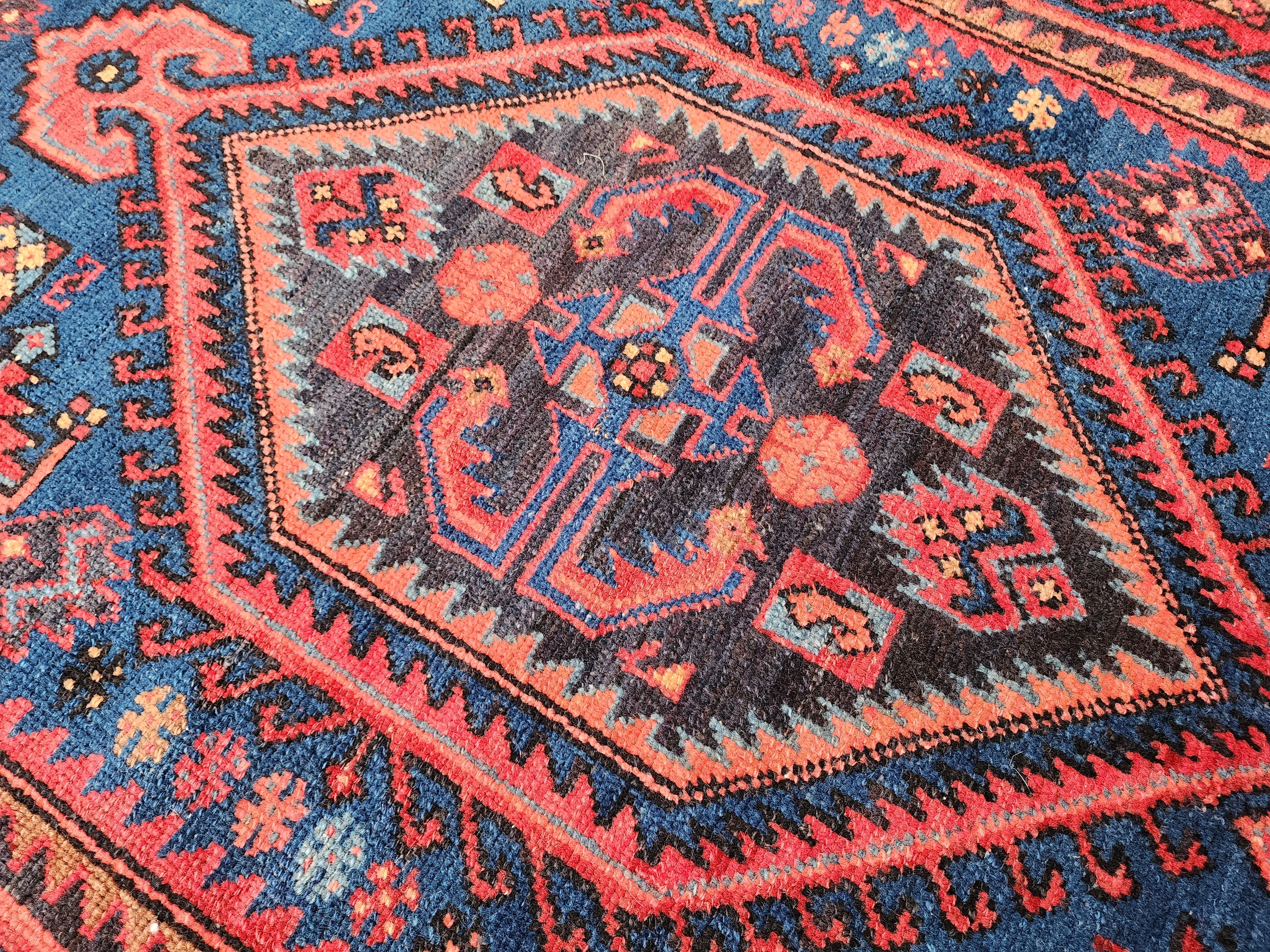 vintage Persian Wool Area Rug — styled view