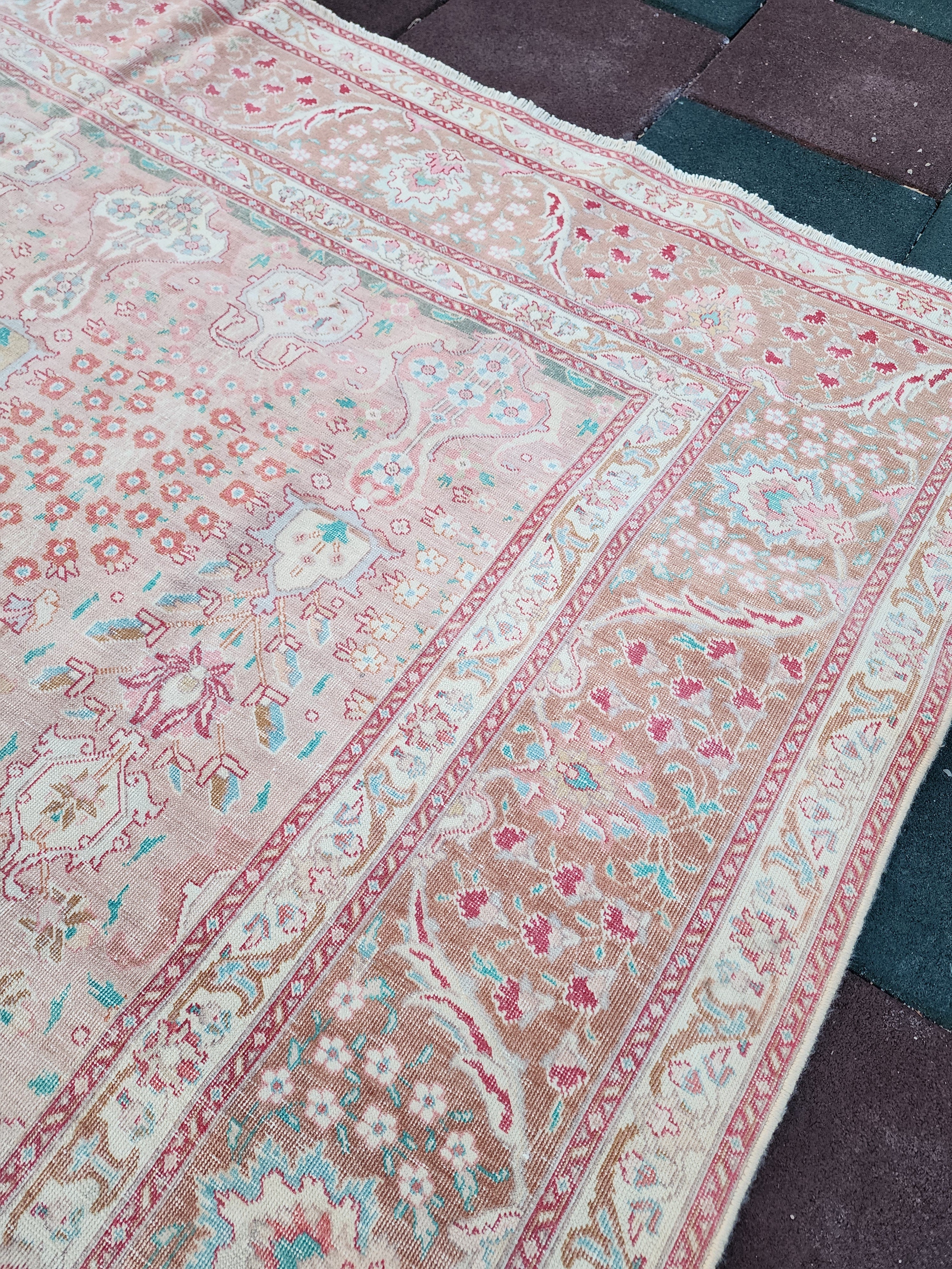 Handmade Vintage Persian Large Rug 11'2''x8'3''