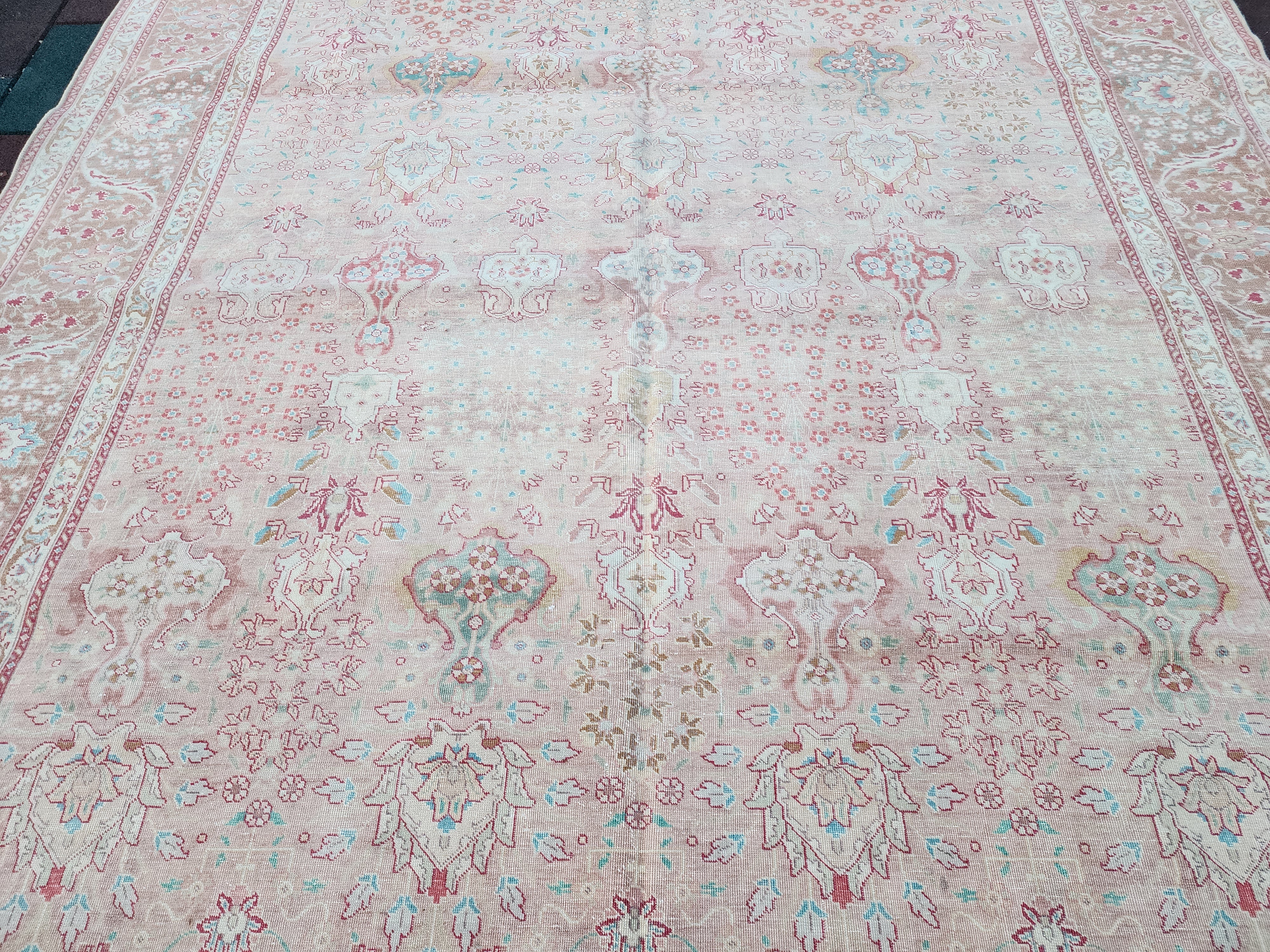 Handmade Vintage Persian Large Rug 11'2''x8'3''