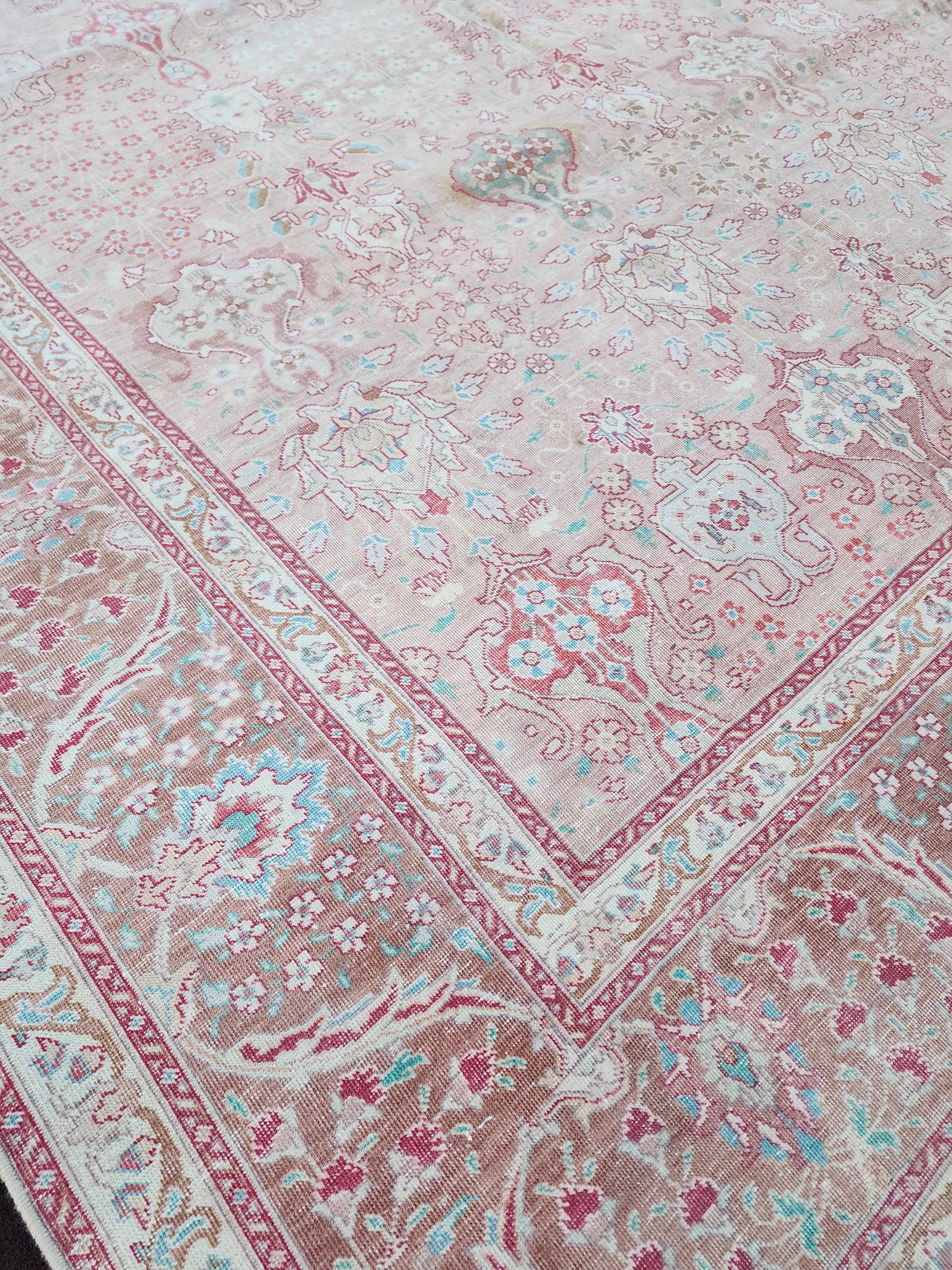 Handmade Vintage Persian Large Rug 11'2''x8'3''