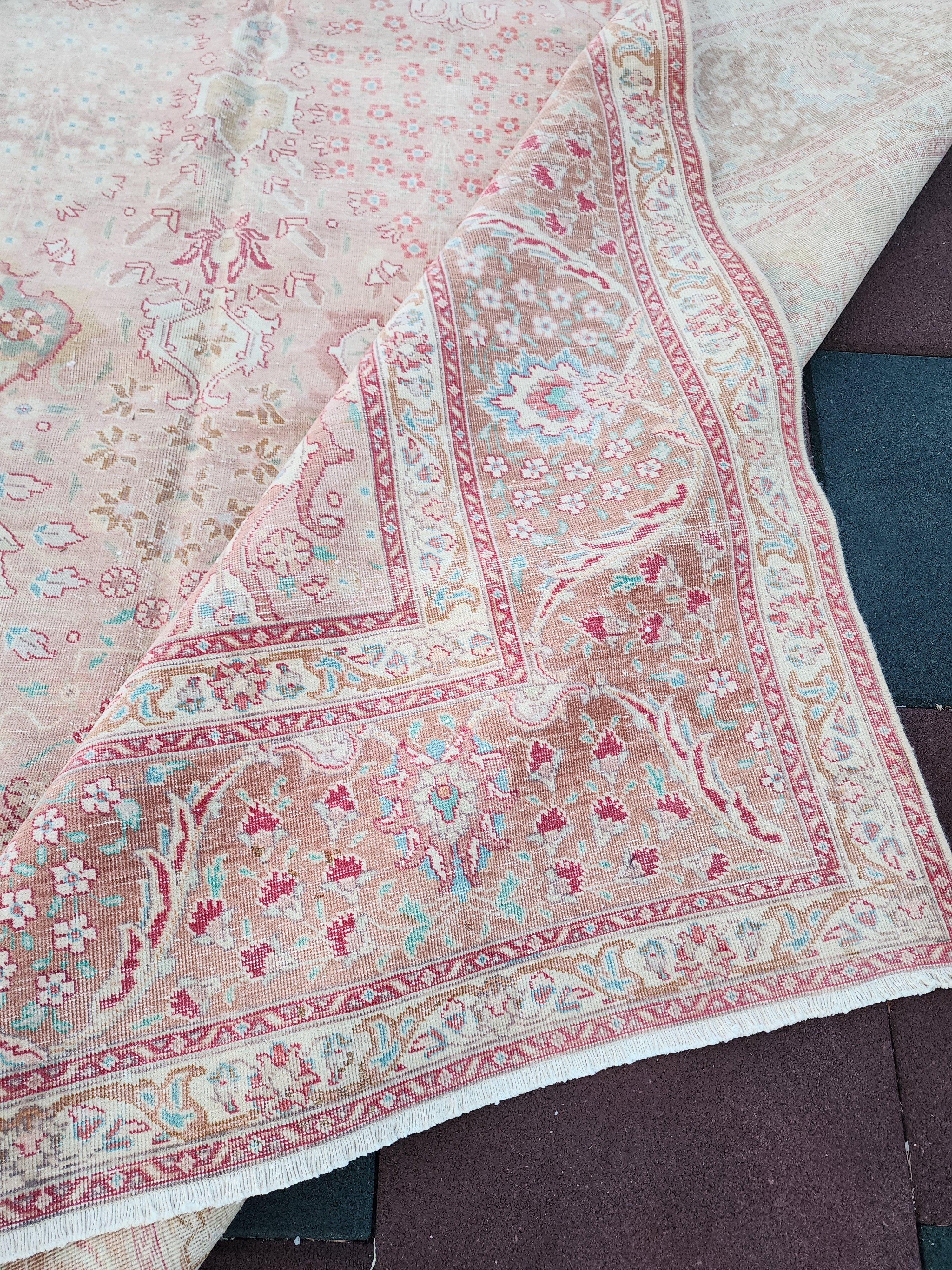 Handmade Vintage Persian Large Rug 11'2''x8'3''