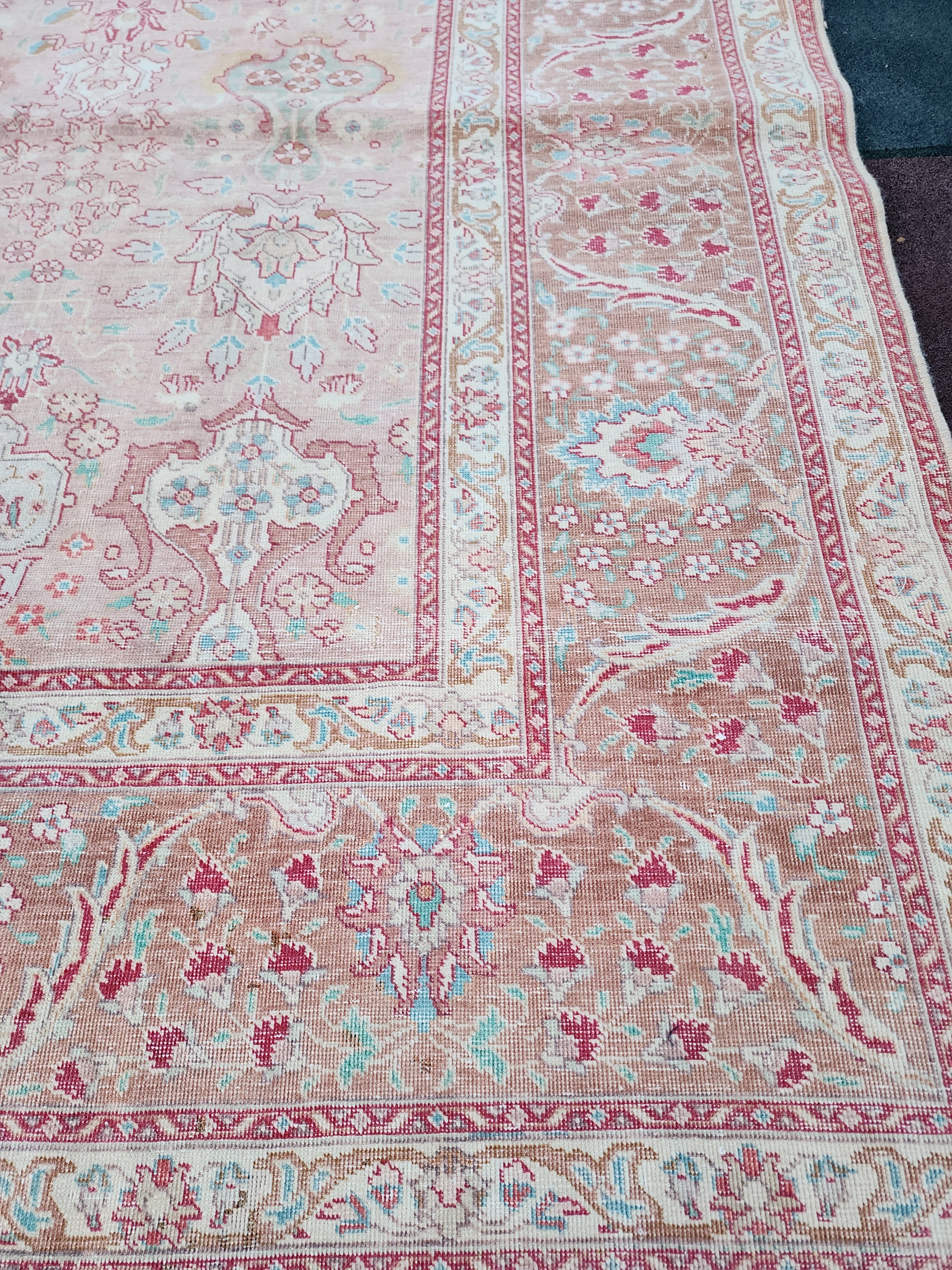 Handmade Vintage Persian Large Rug 11'2''x8'3''