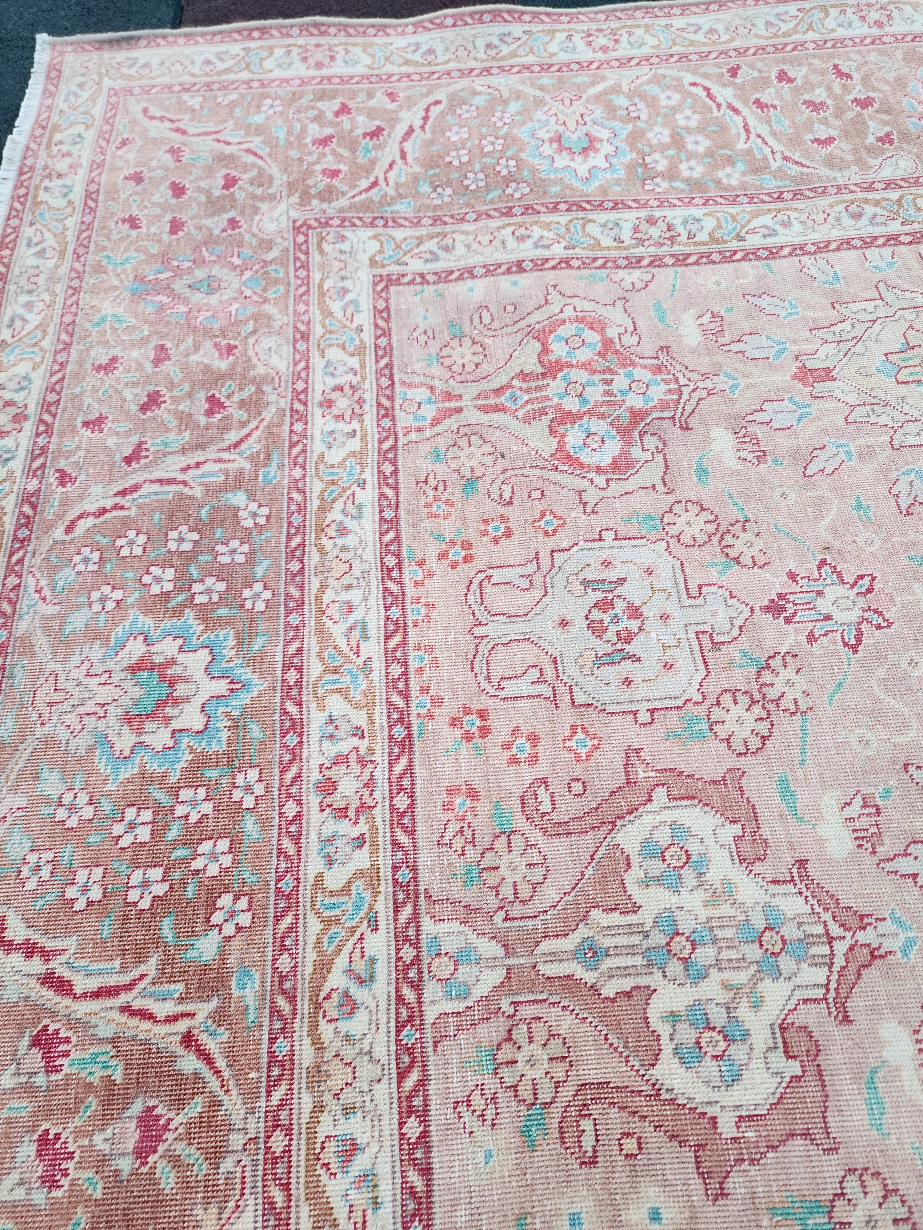 Handmade Vintage Persian Large Rug 11'2''x8'3''