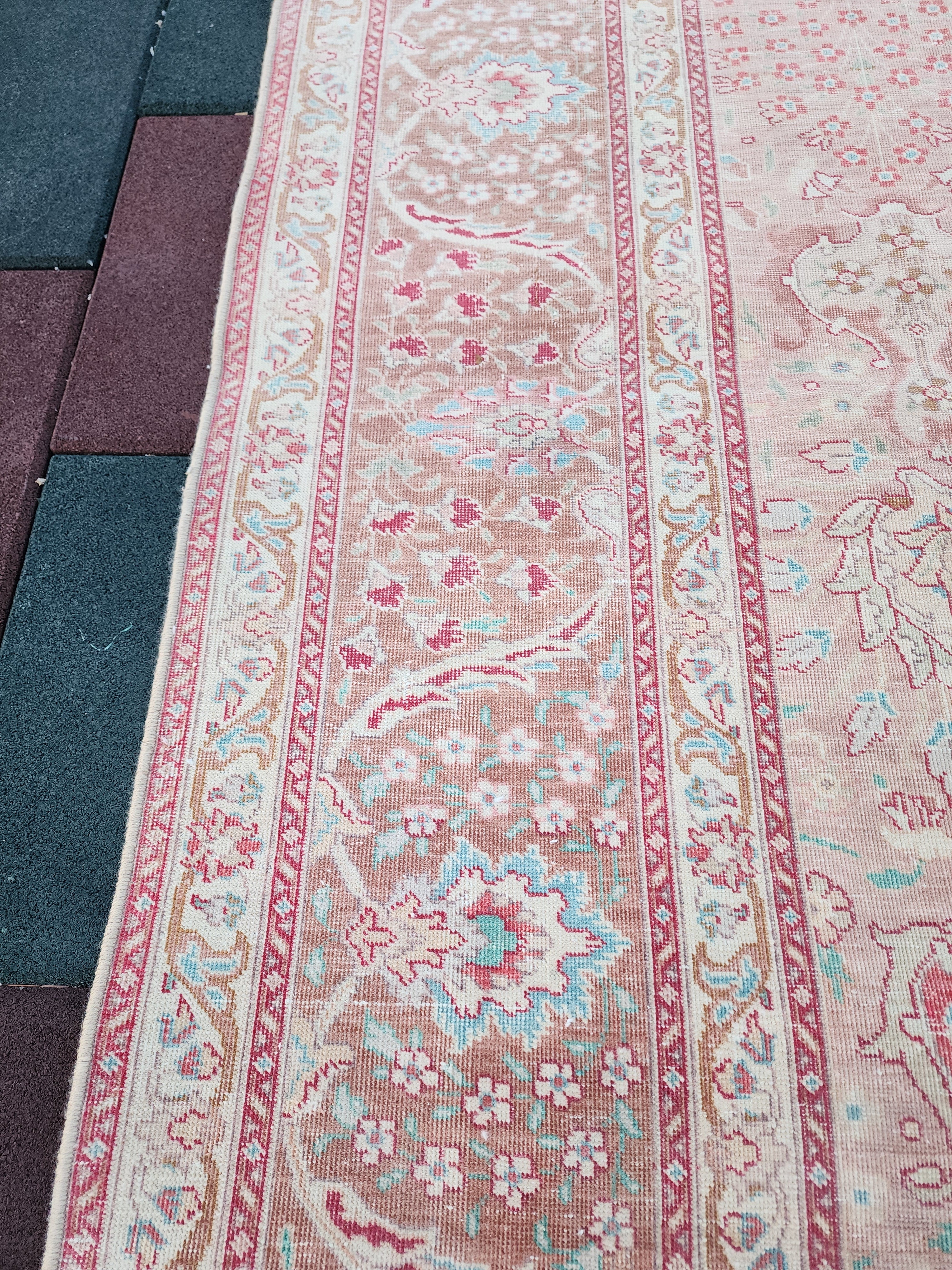 Handmade Vintage Persian Large Rug 11'2''x8'3''