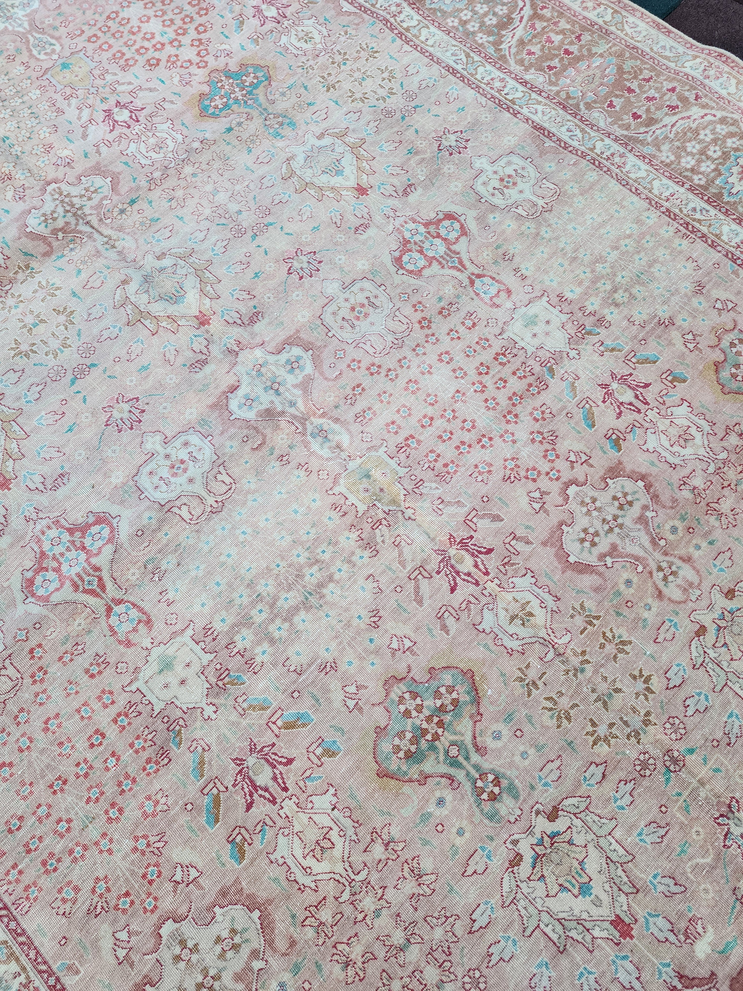 Handmade Vintage Persian Large Rug 11'2''x8'3''