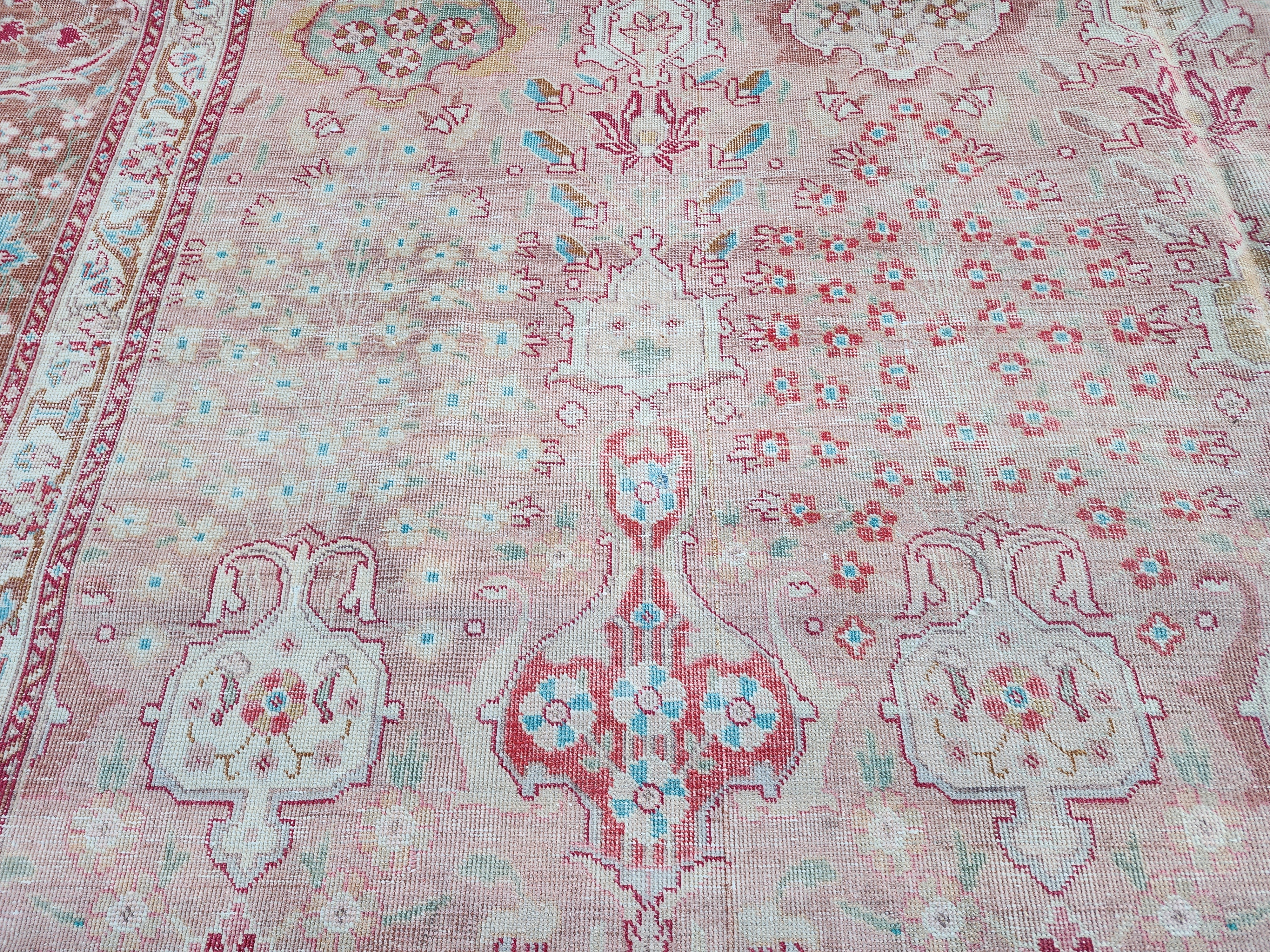 Handmade Vintage Persian Large Rug 11'2''x8'3''