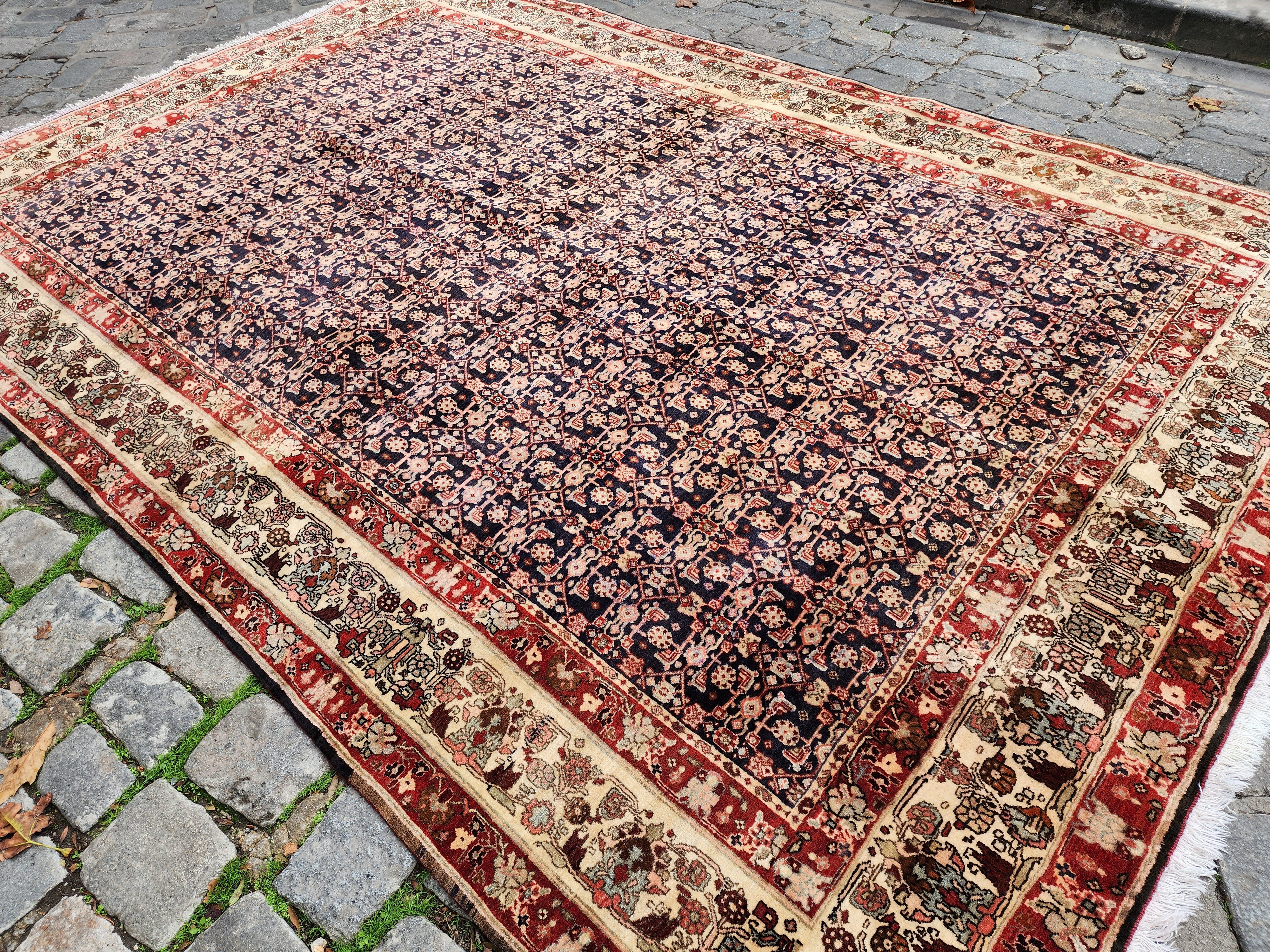 Antique Persian Bijar Rug 10'8'' x 7'4''