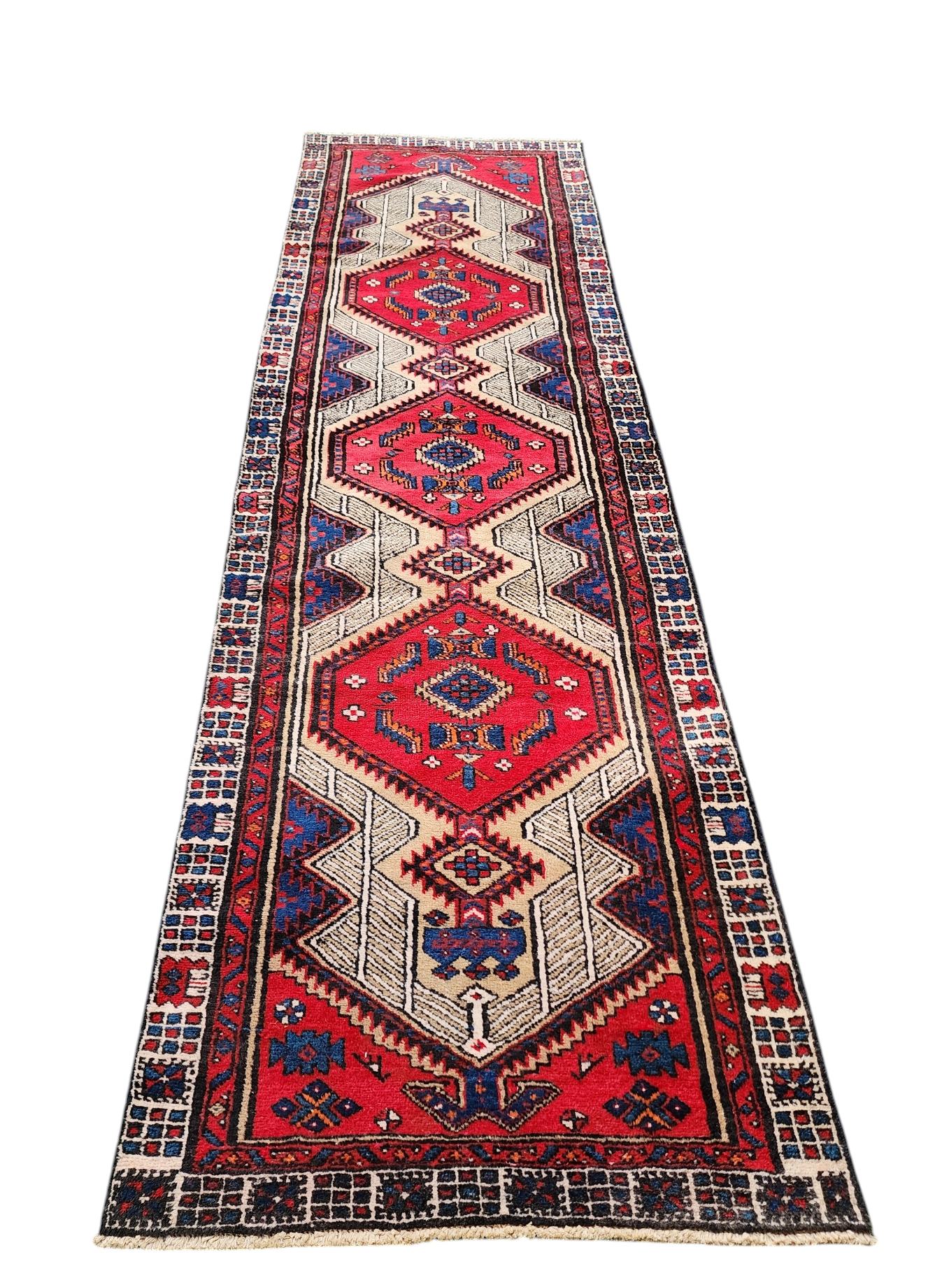 Tapis de couloir persan vintage Sarap, ''10'' x 2'11''