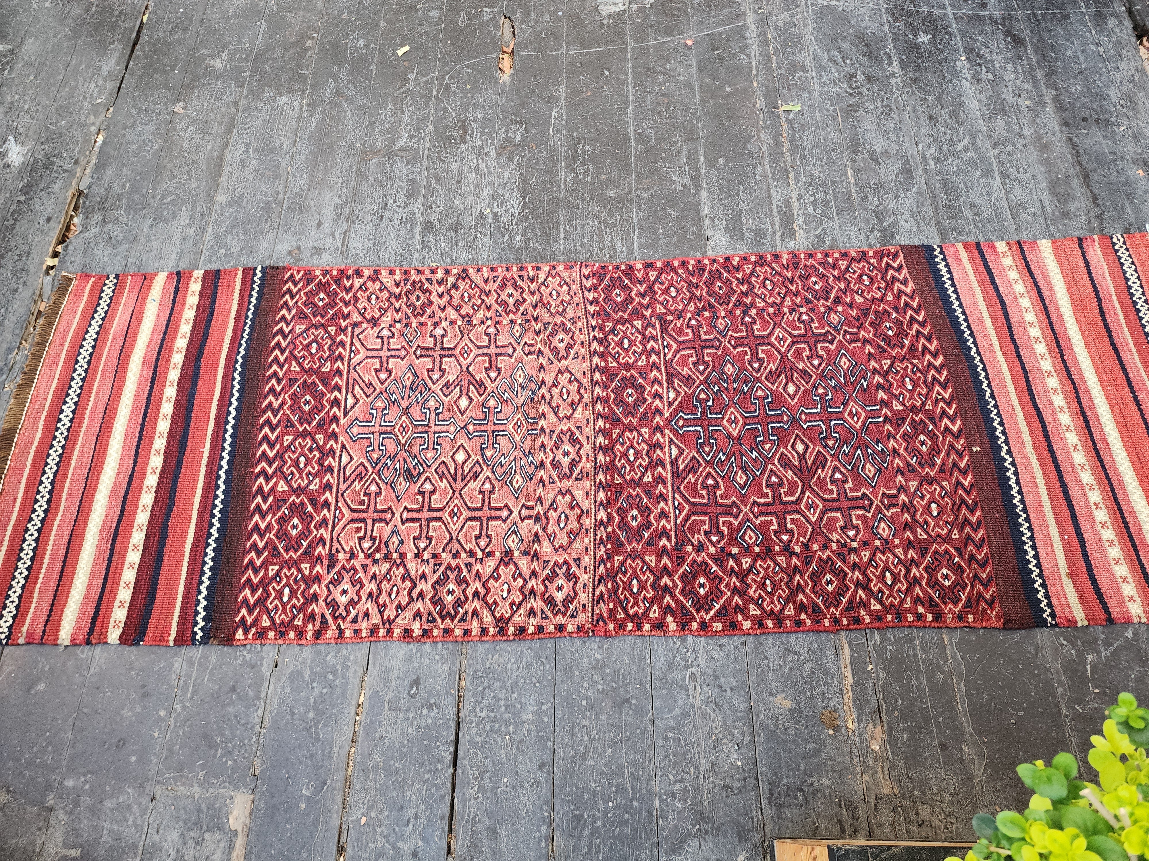 vintage Kilim Wool Runner Rug — in setting