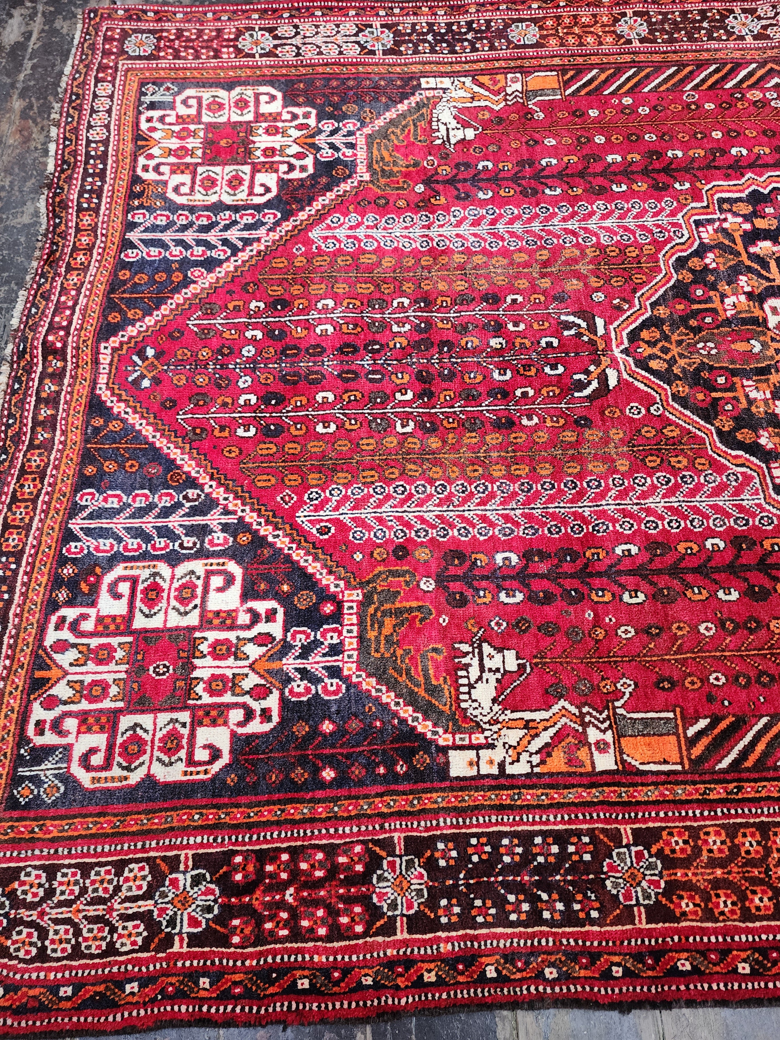Persian Shiraz Rug, 5x8