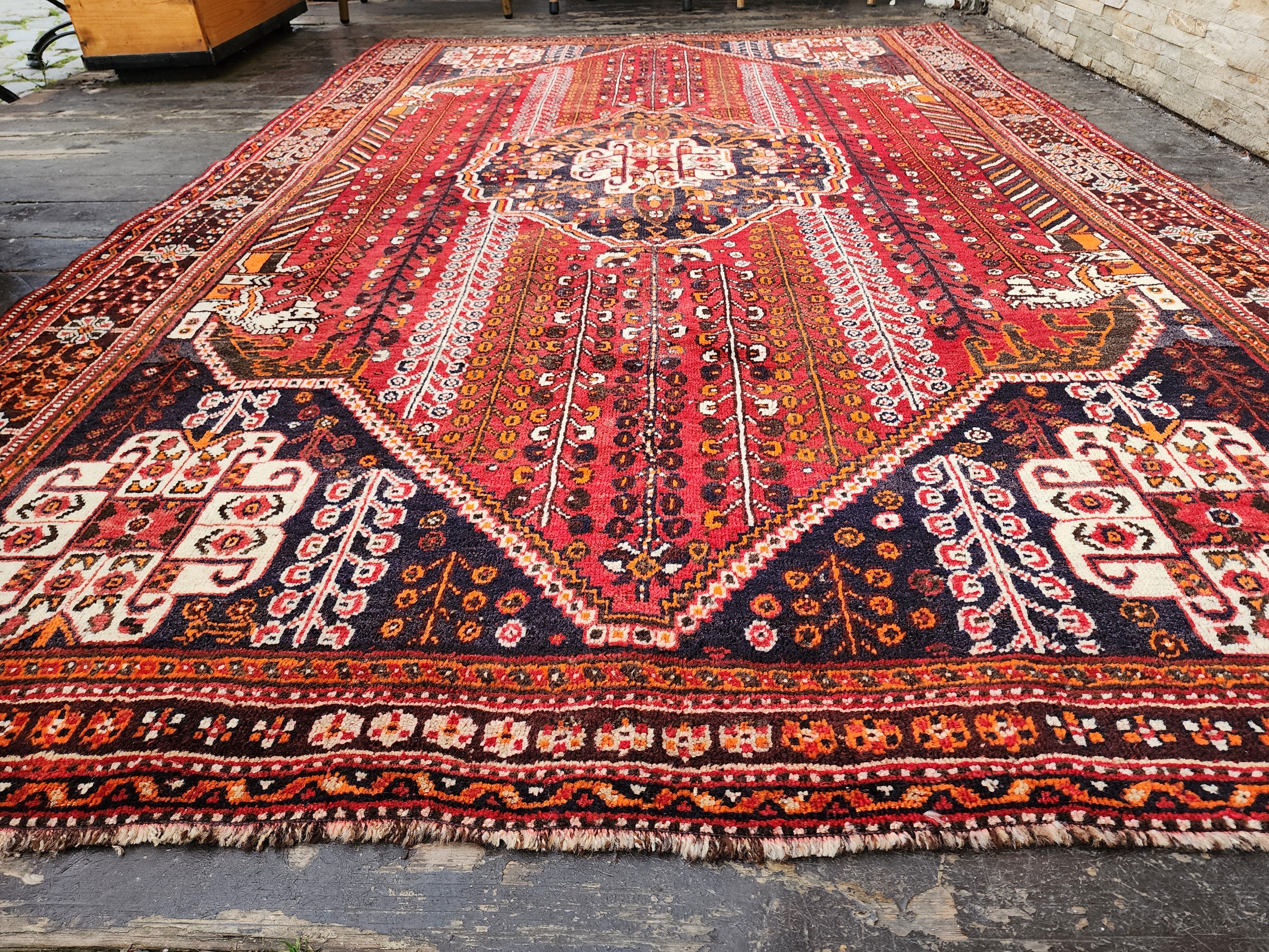 vintage Persian Area Rug — styled view
