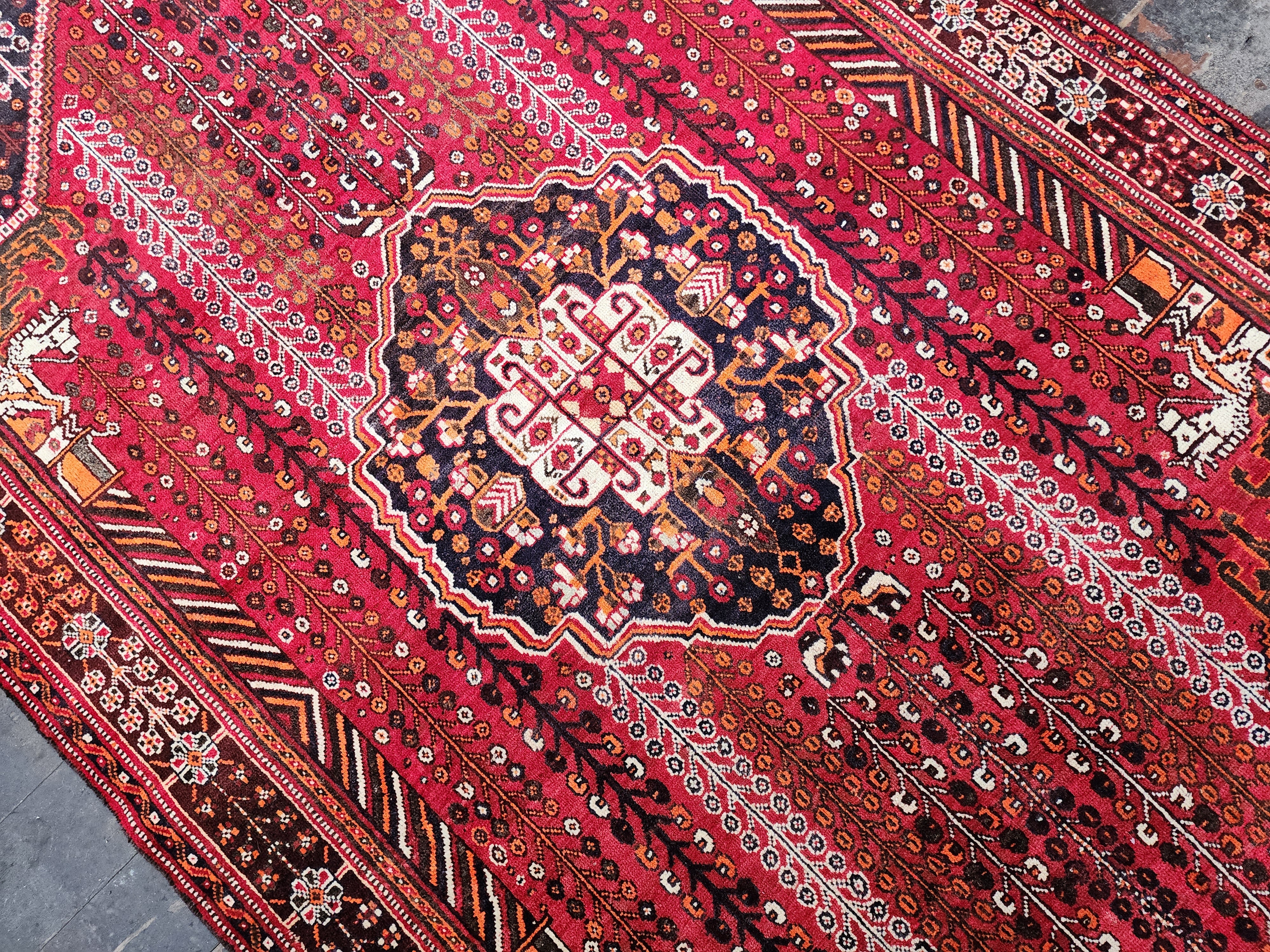 vintage Persian Area Rug — in setting