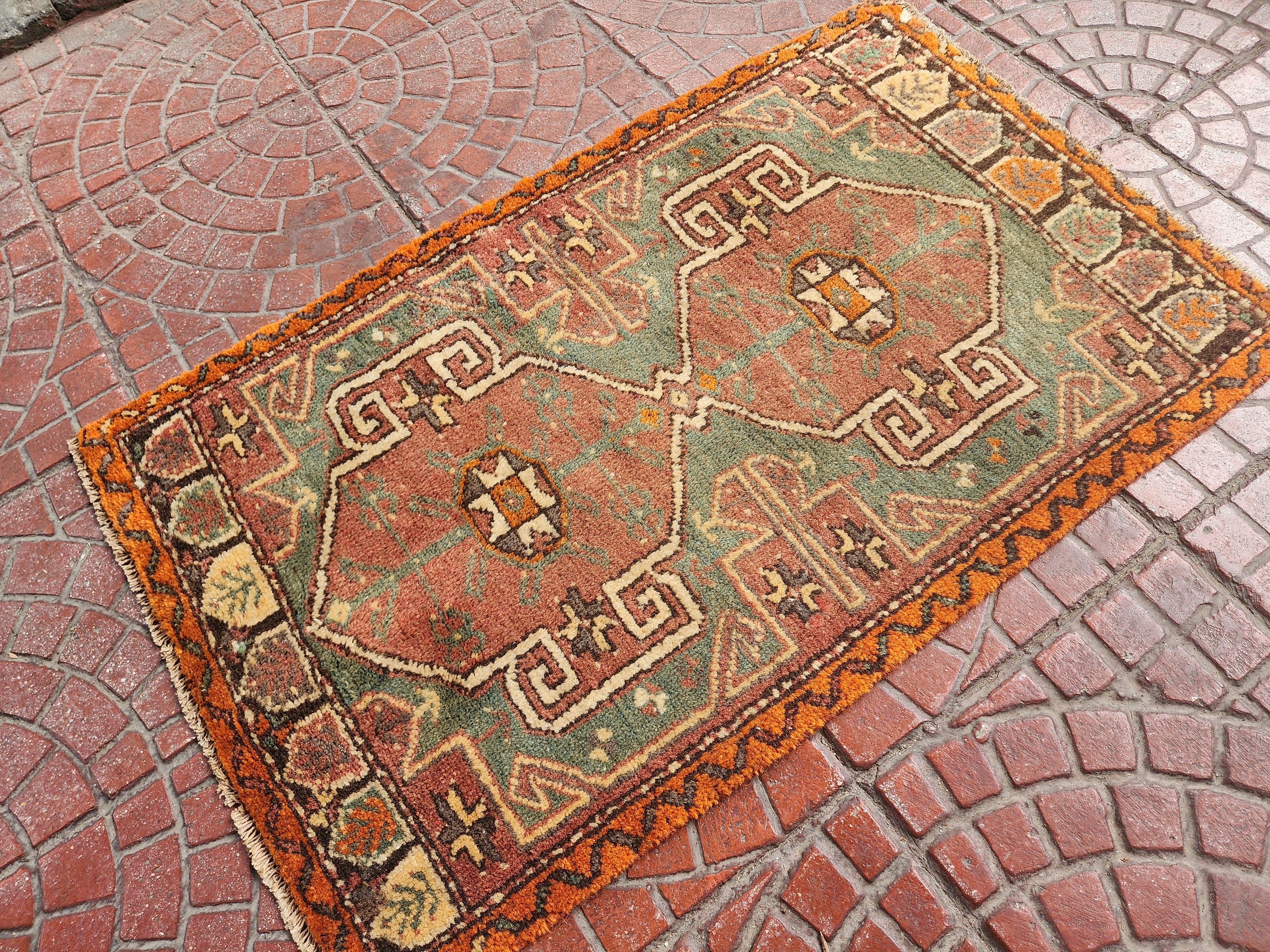 vintage Anatolian Small Rug — in setting