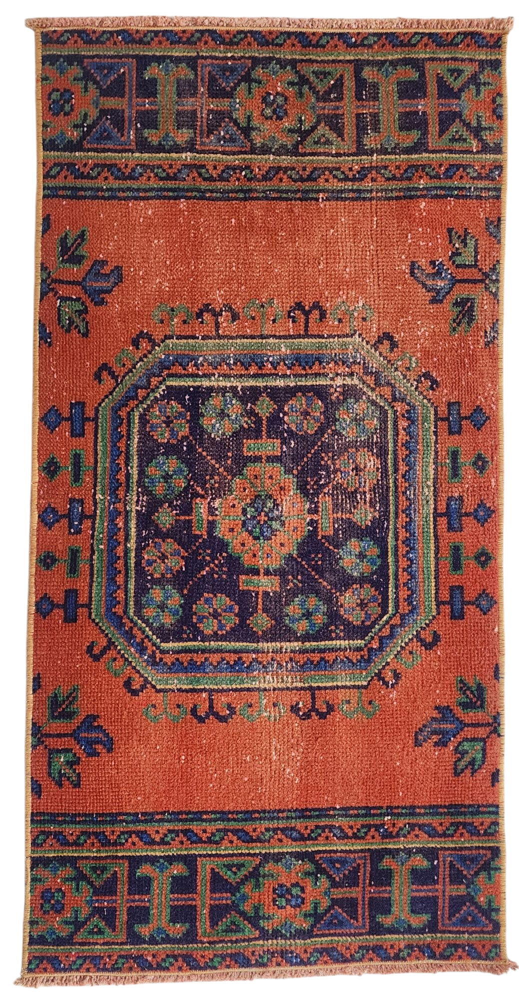 Vintage Anatolian Rug with Soft, Faded Color Palette, 2'1''x3'1''