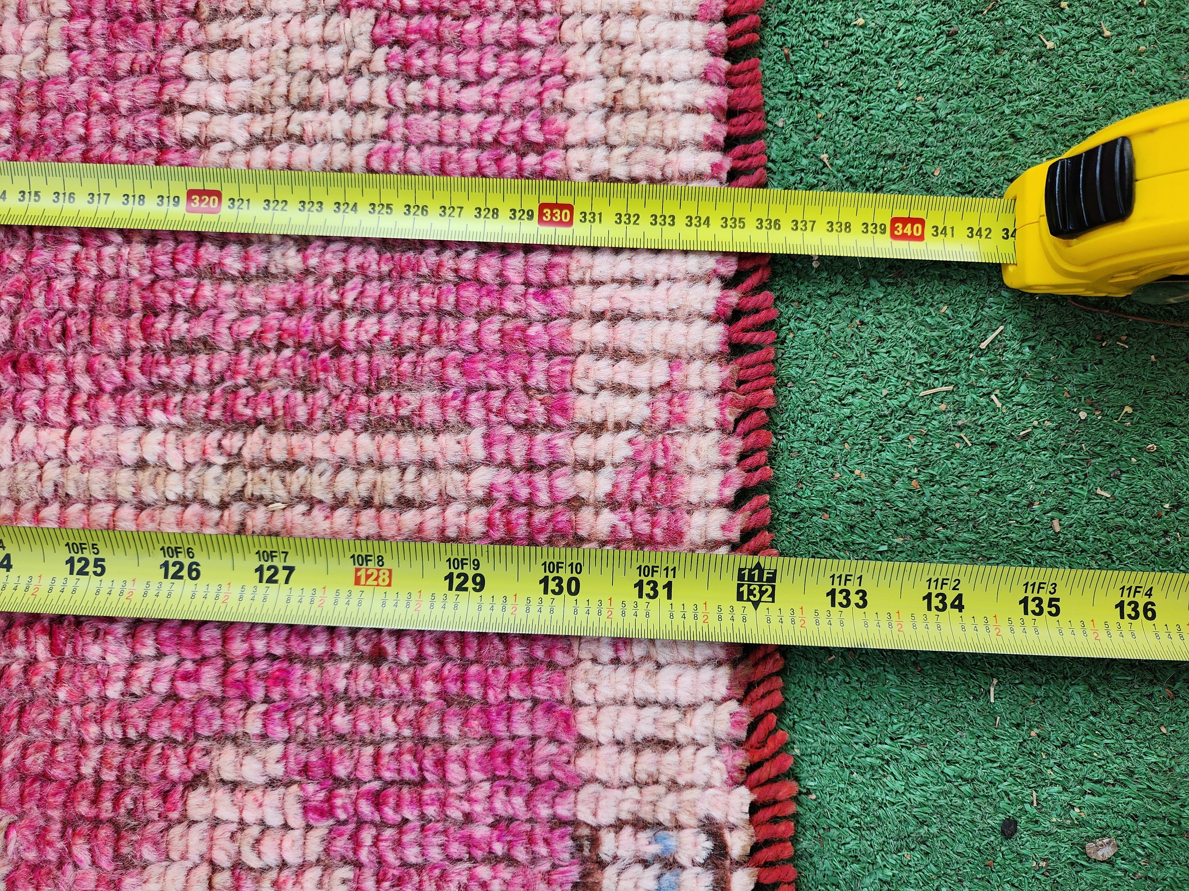 vintage Turkish Runner Rug — pile detail