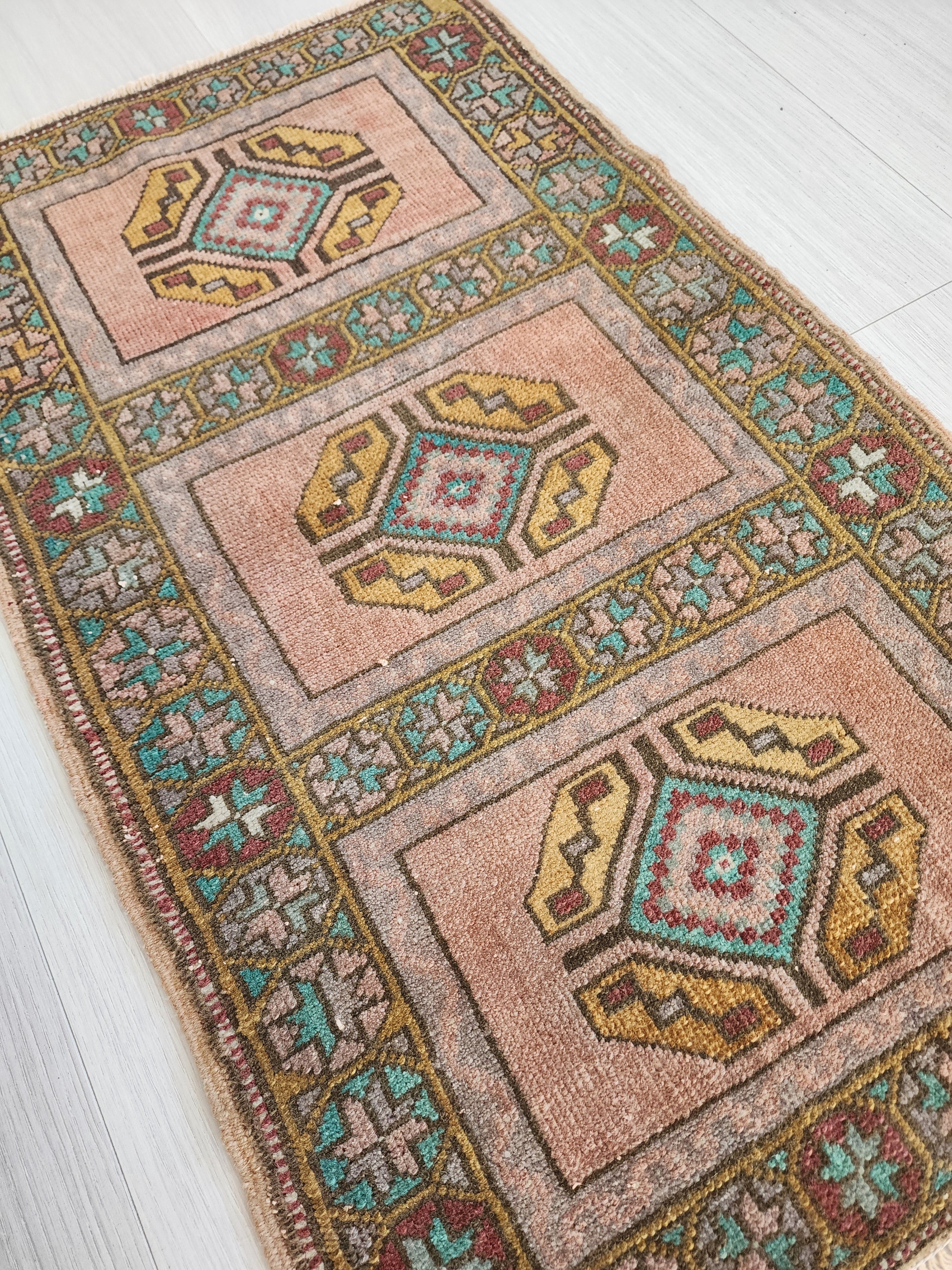 Vintage Turkish Small Rug, 3'2''x1'9''