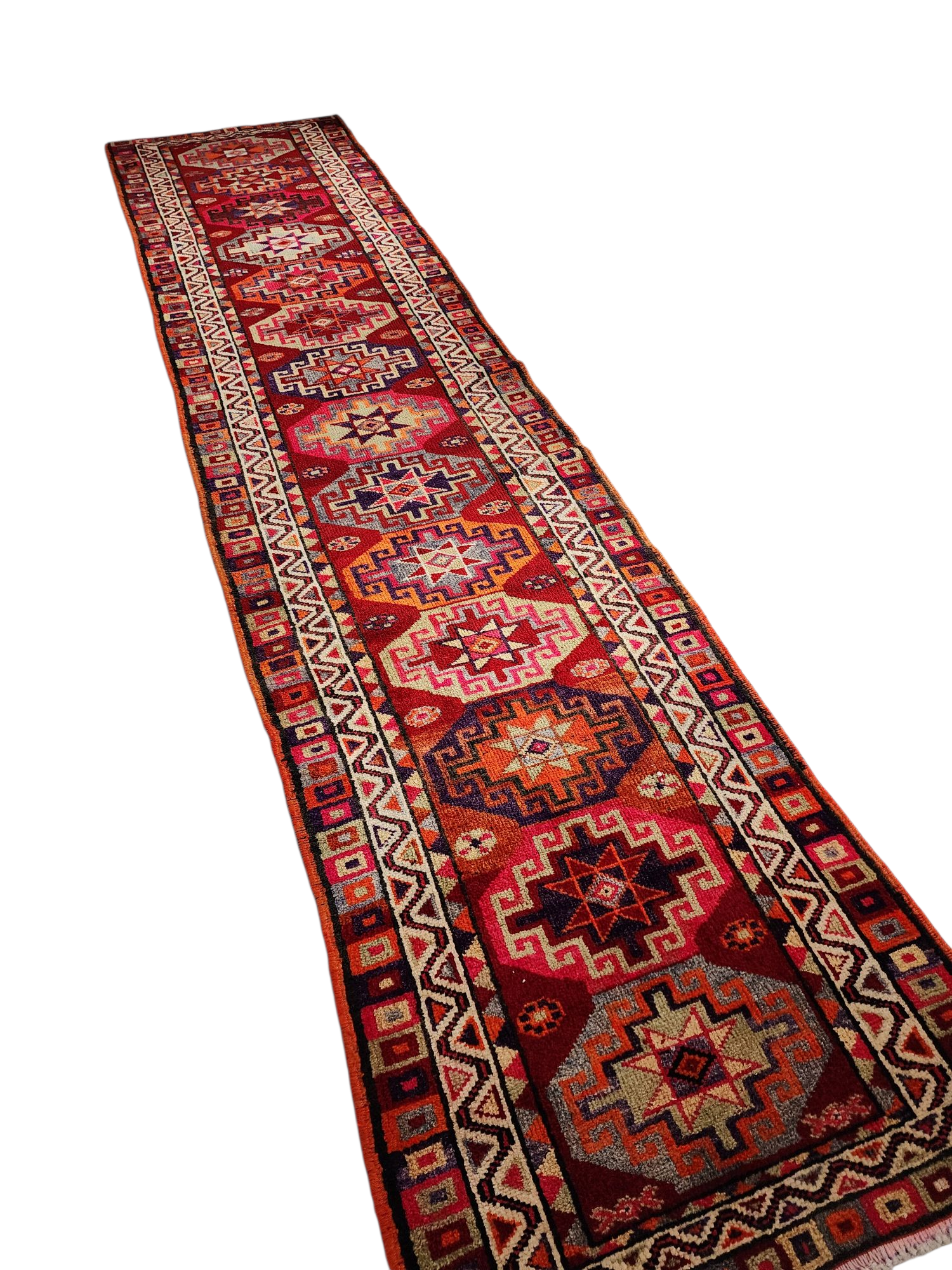 Devlet — Vintage Persian Wool Runner Rug