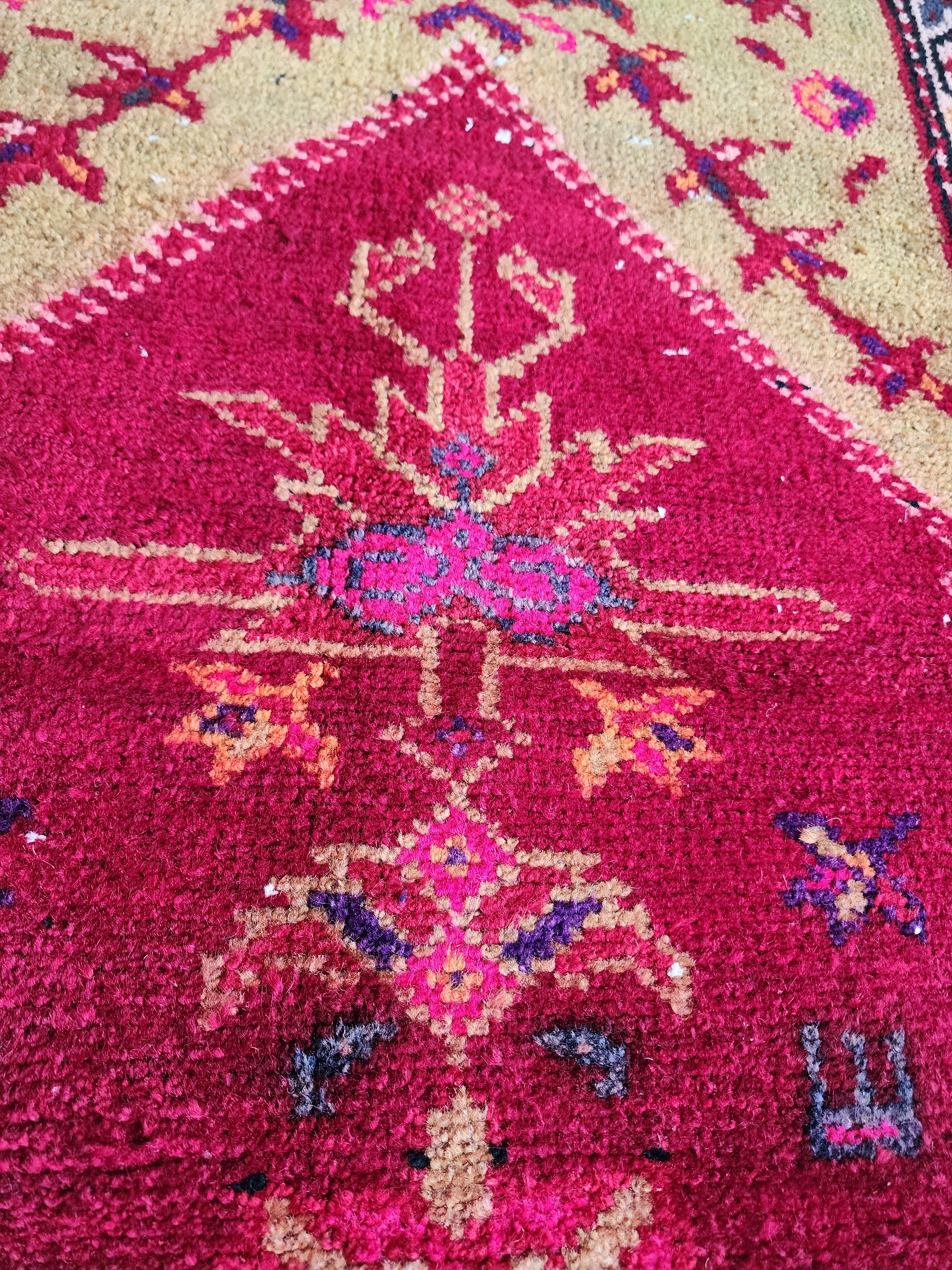vintage Tribal Runner Rug — in setting