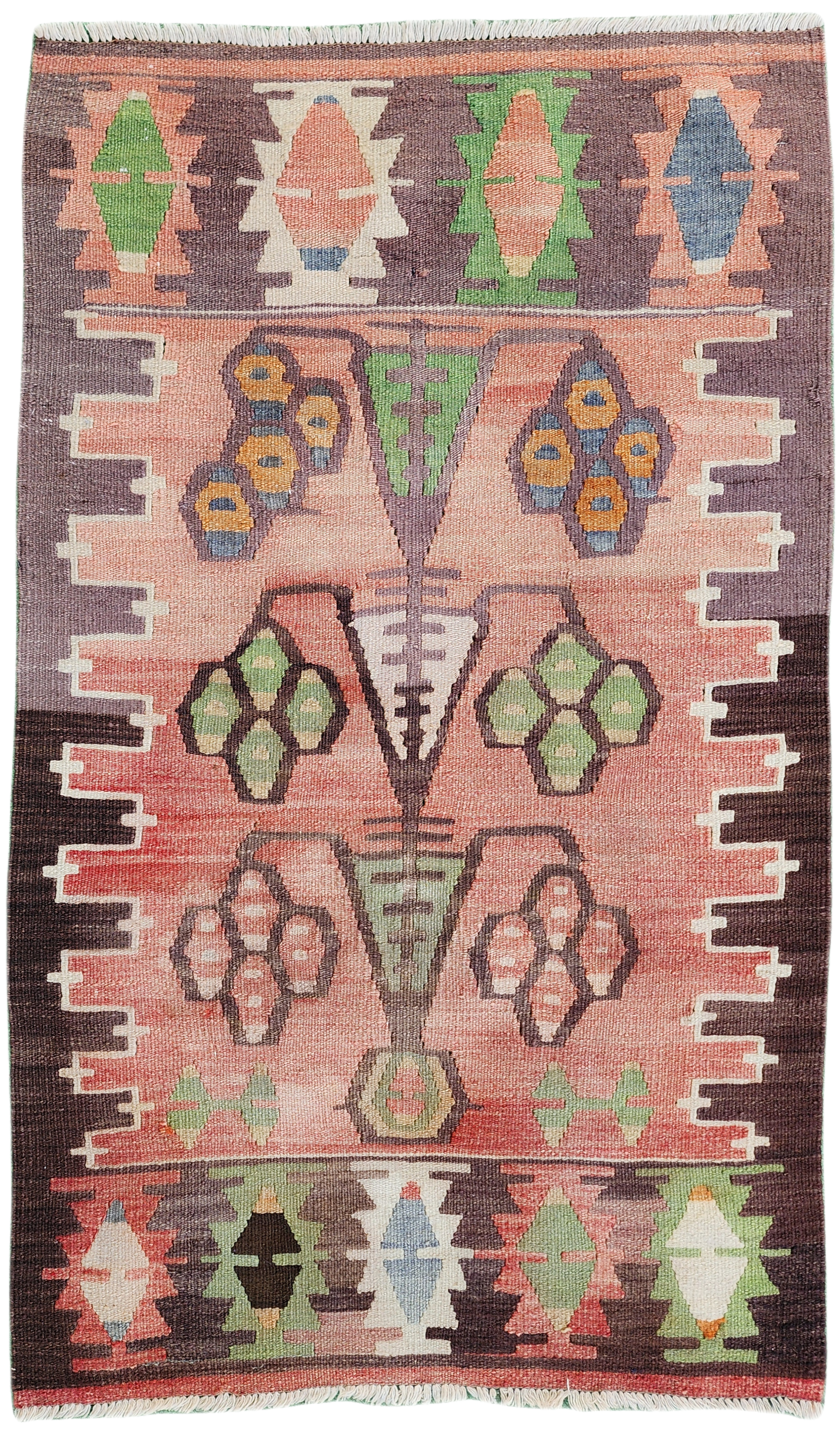 Earthy Tones Esme Kilim, 3'3''x2'1''