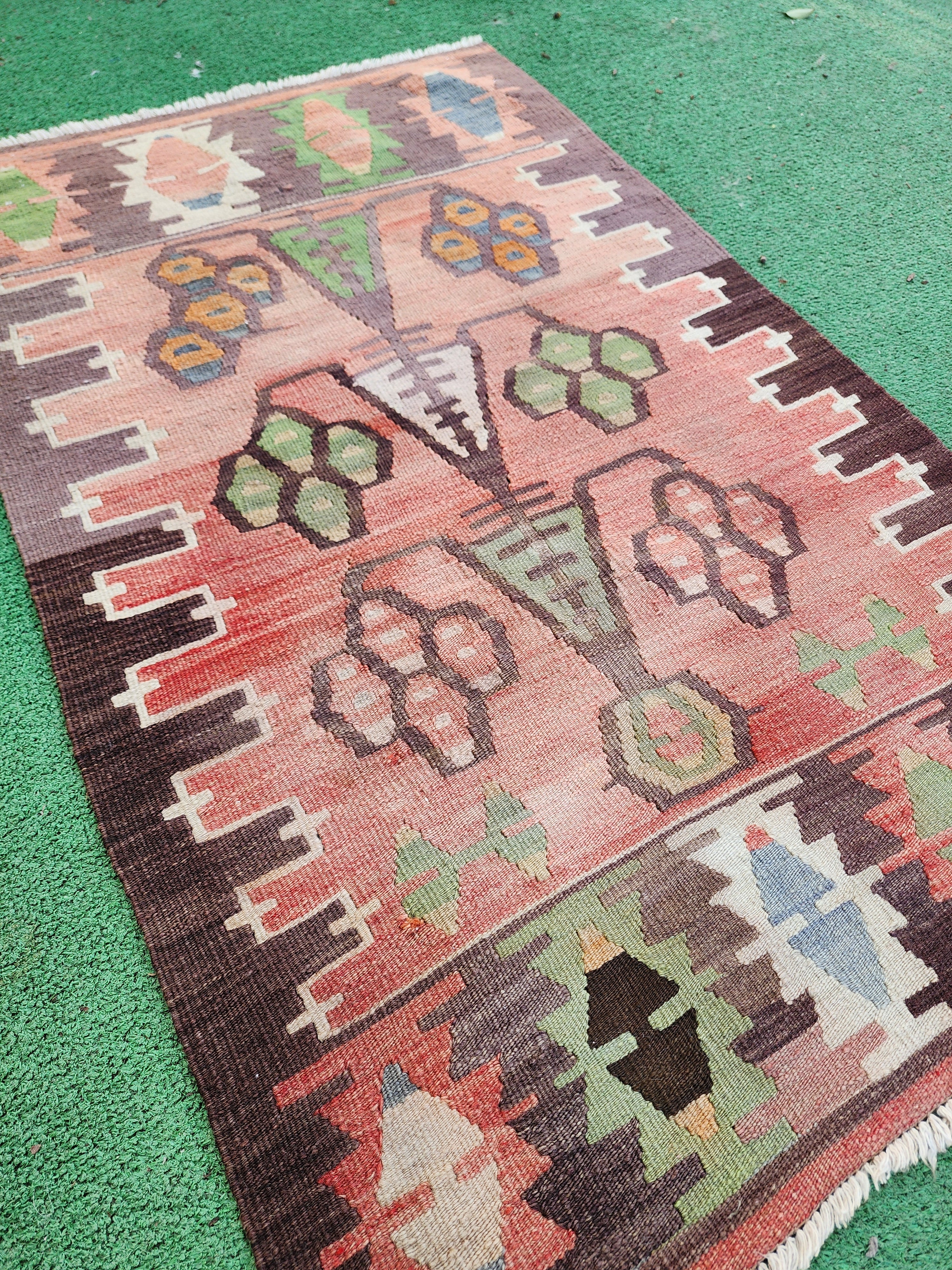 Earthy Tones Esme Kilim, 3'3''x2'1''