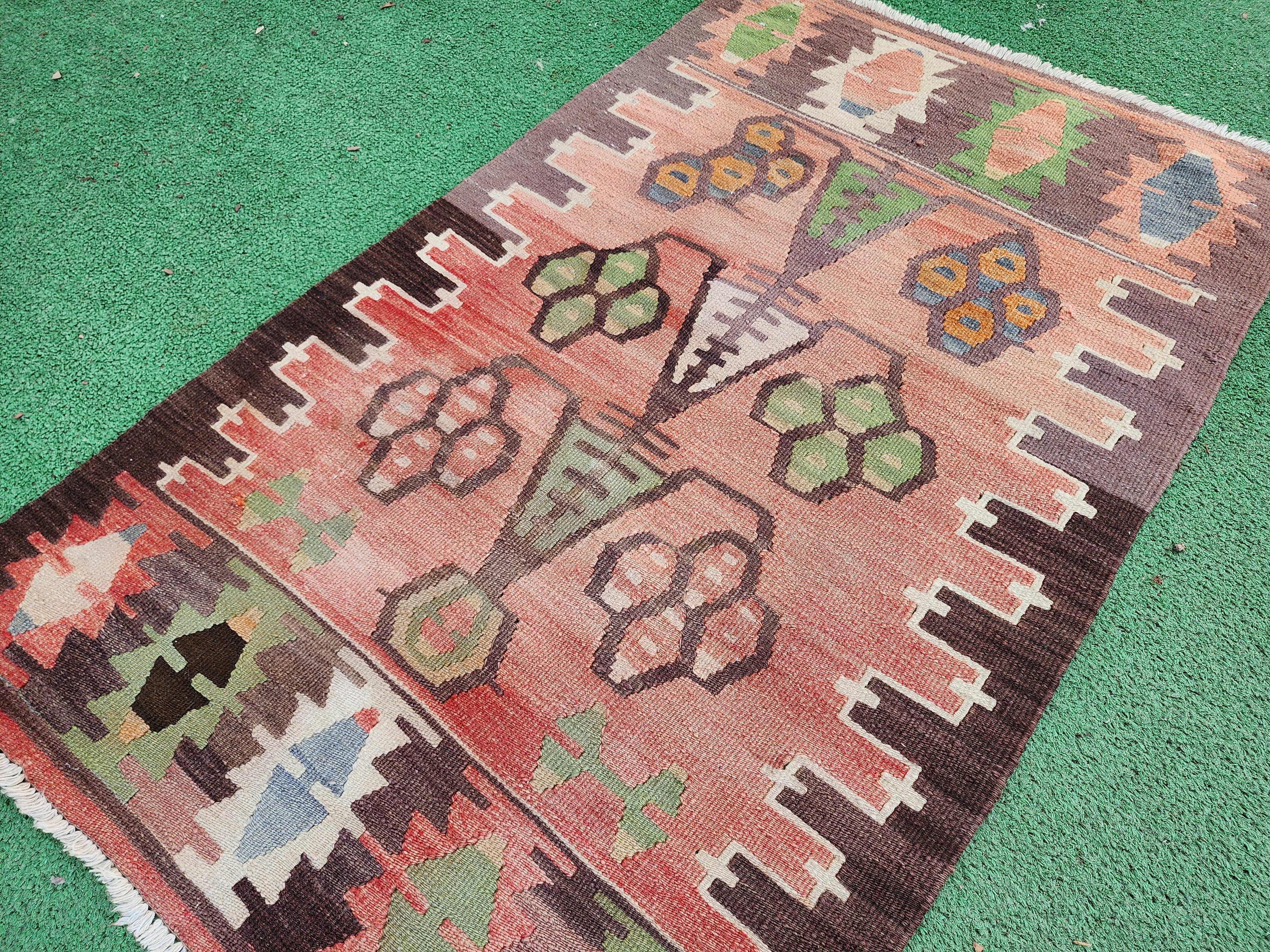 vintage Anatolian Small Rug — corner detail