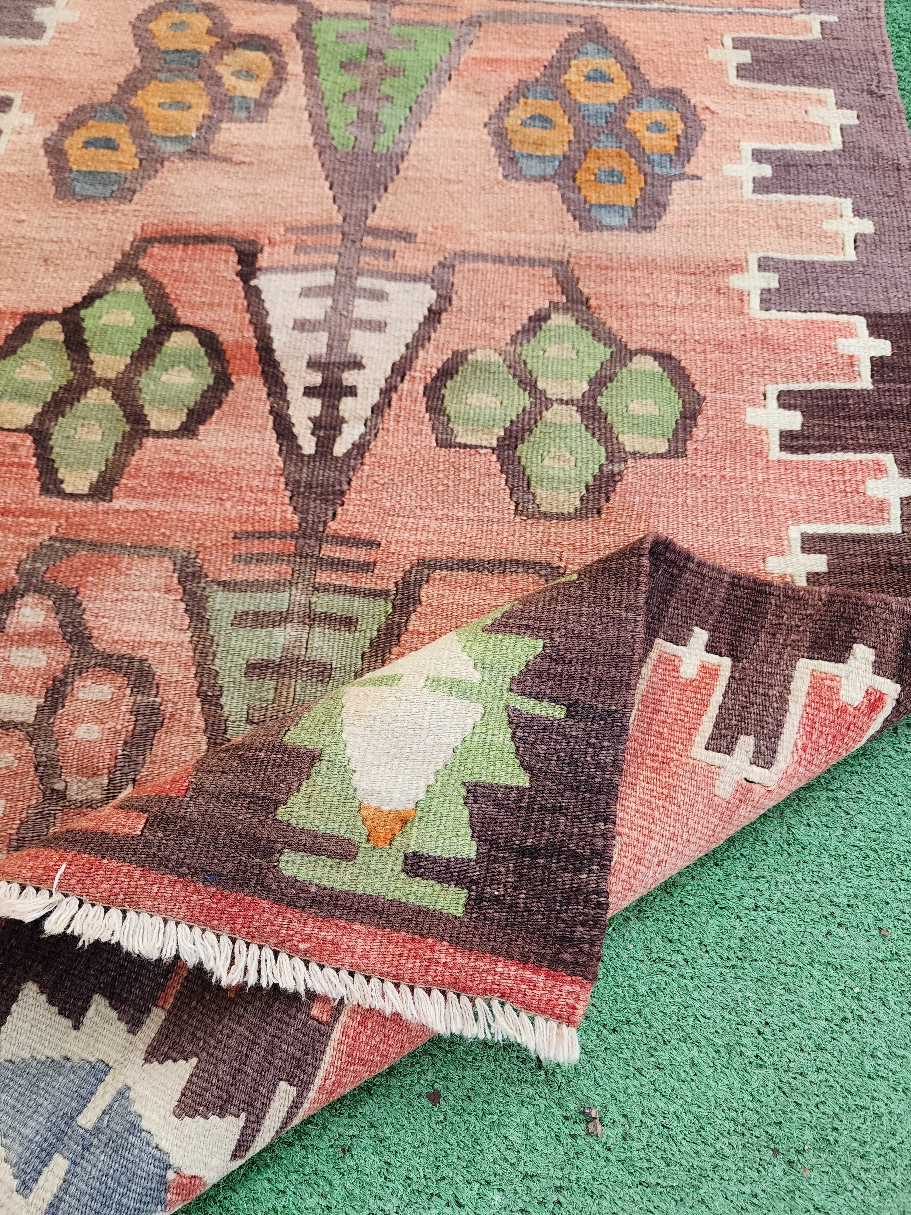 vintage Anatolian Small Rug — pile detail