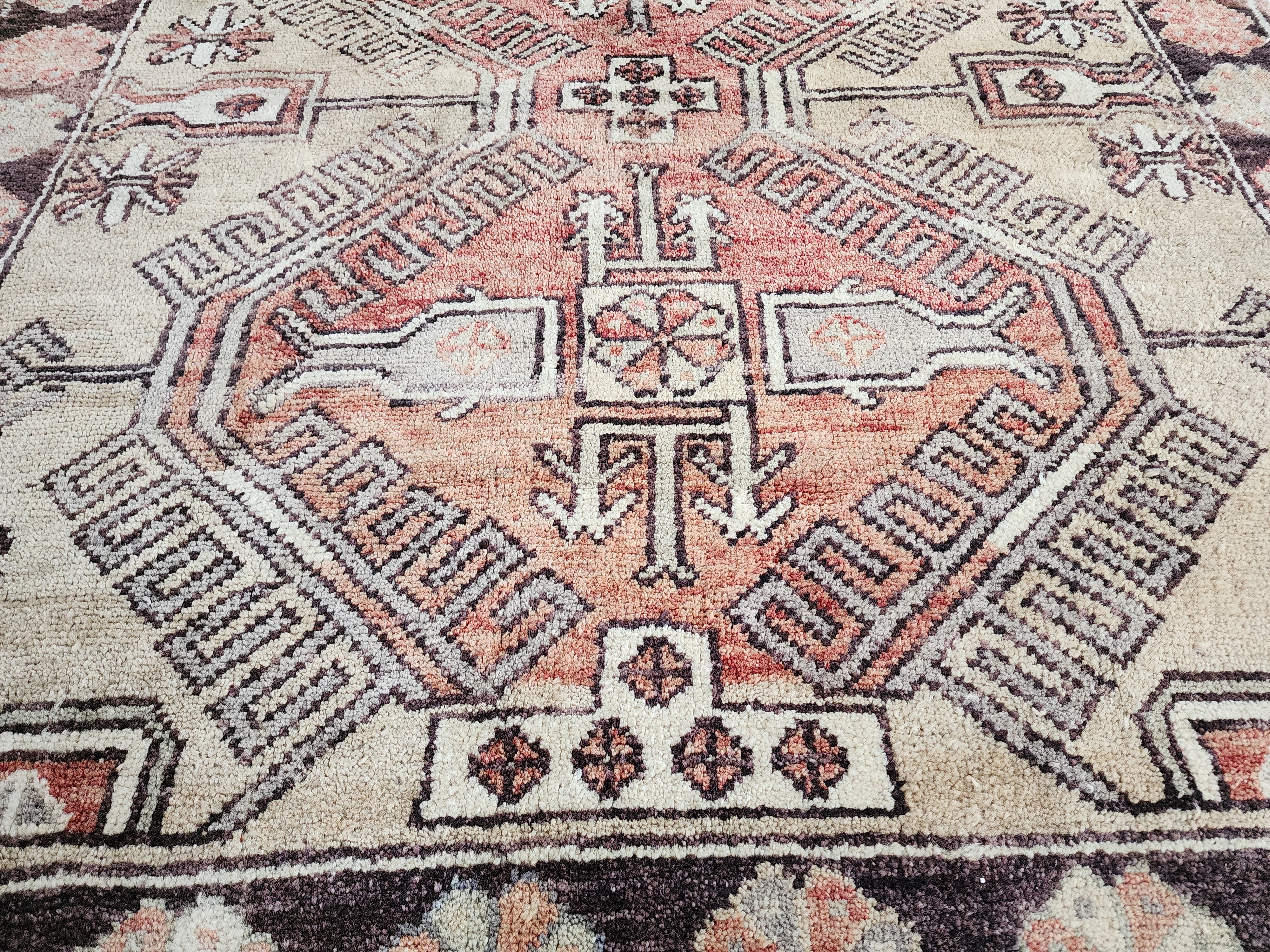 antique Konya Wool Small Rug — corner detail