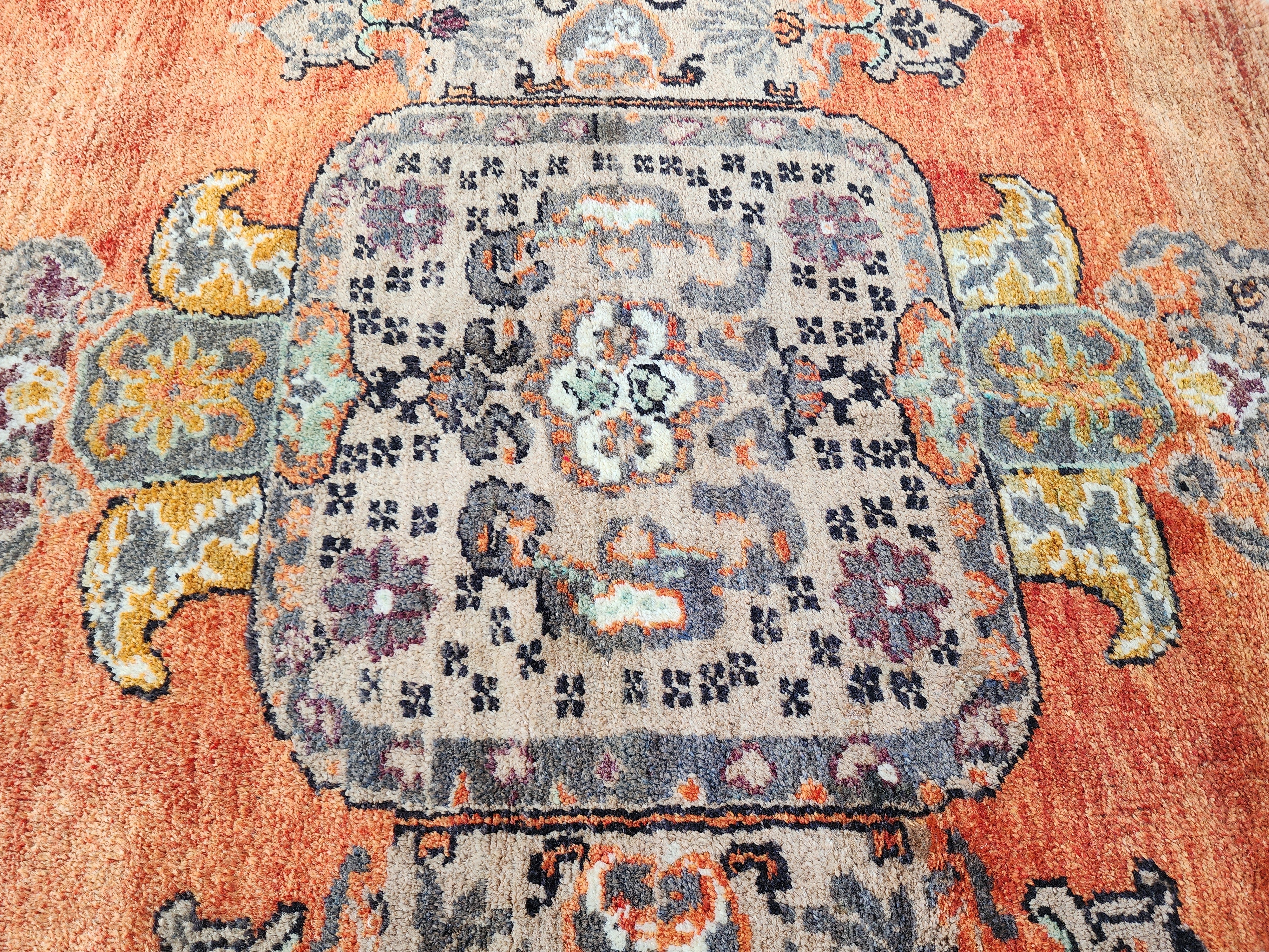vintage Anatolian Wool Area Rug — styled view