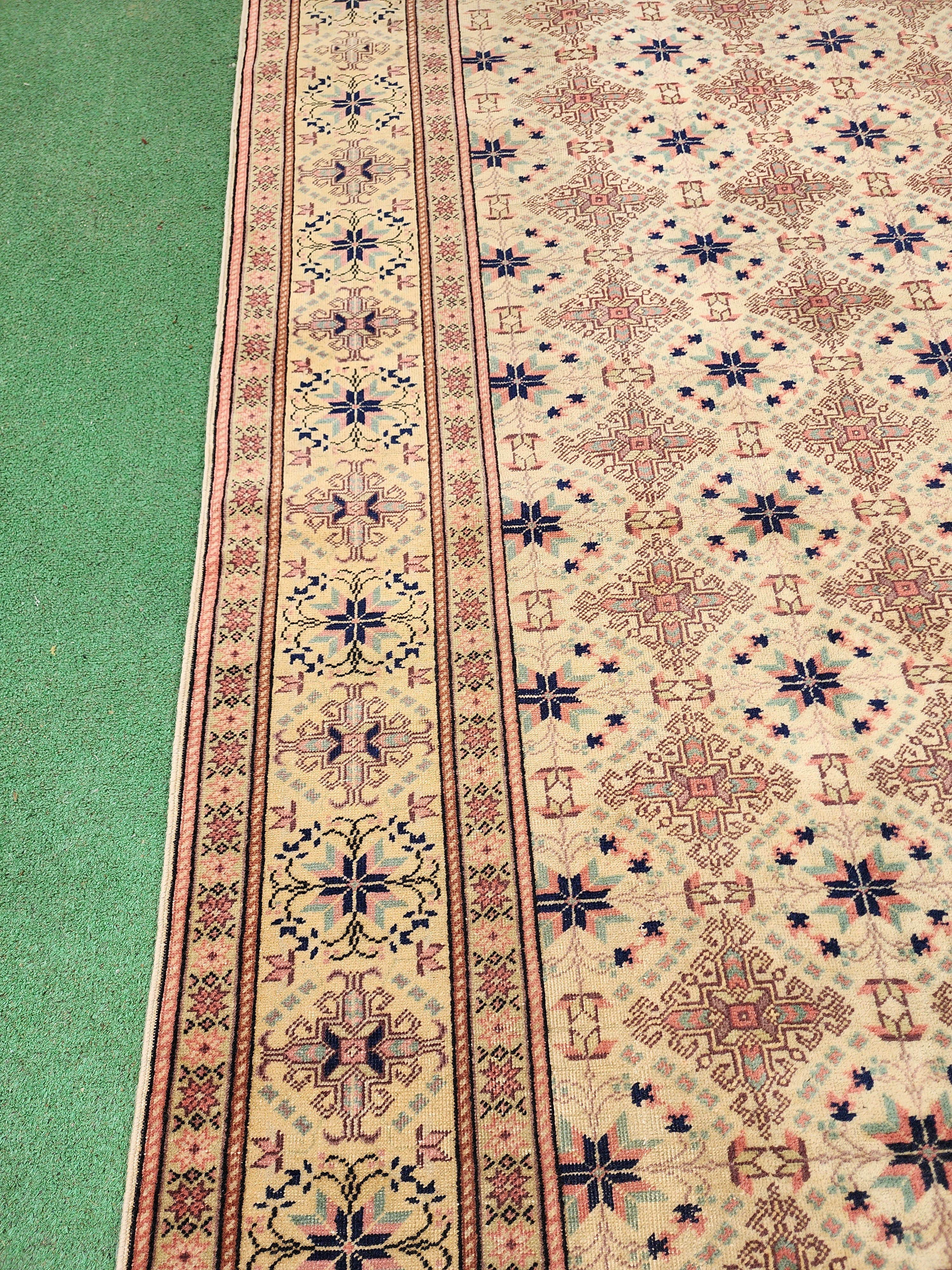 vintage Kayseri Wool Large Area Rug — pile detail