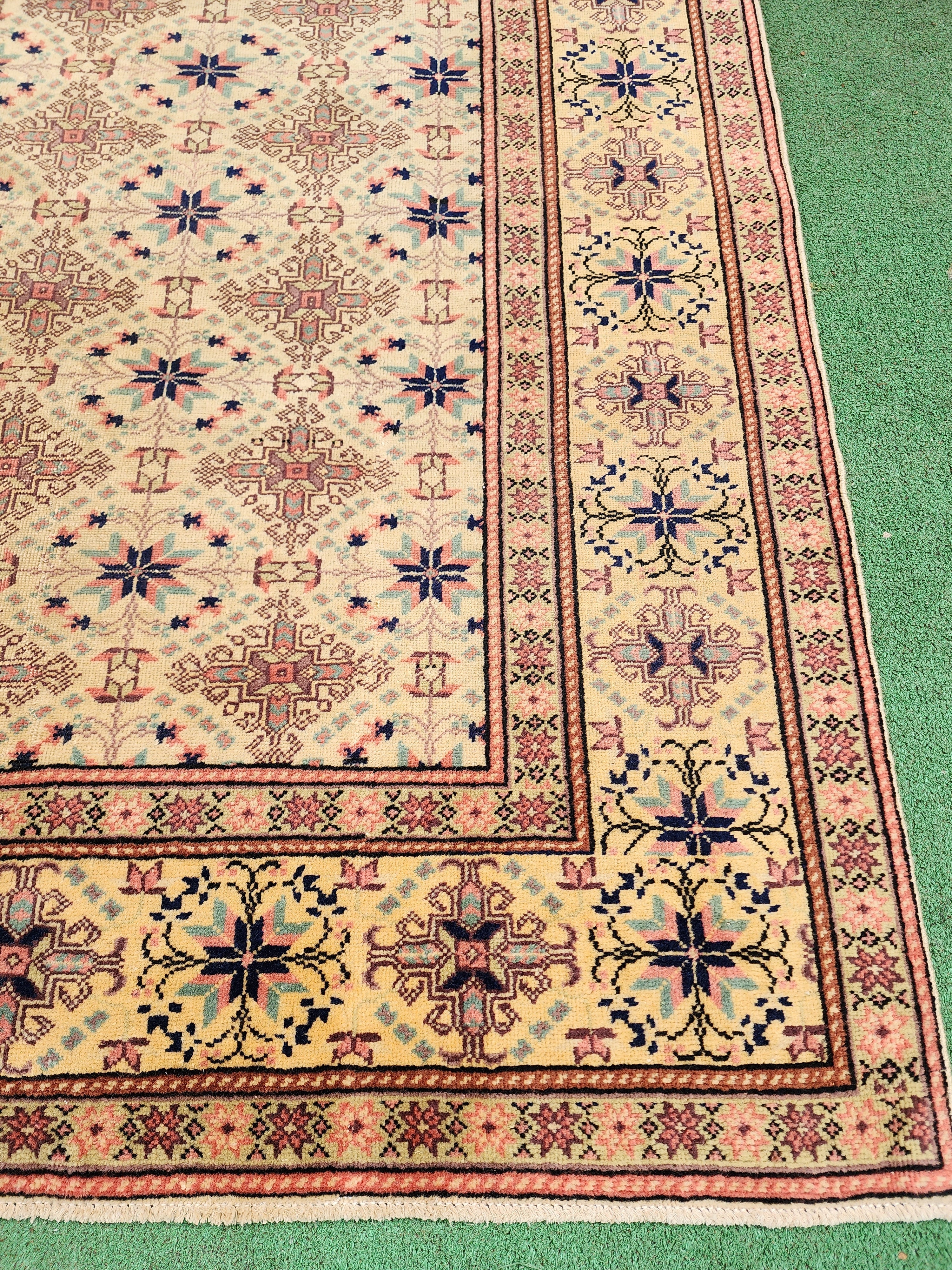 vintage Kayseri Wool Large Area Rug — pattern close-up