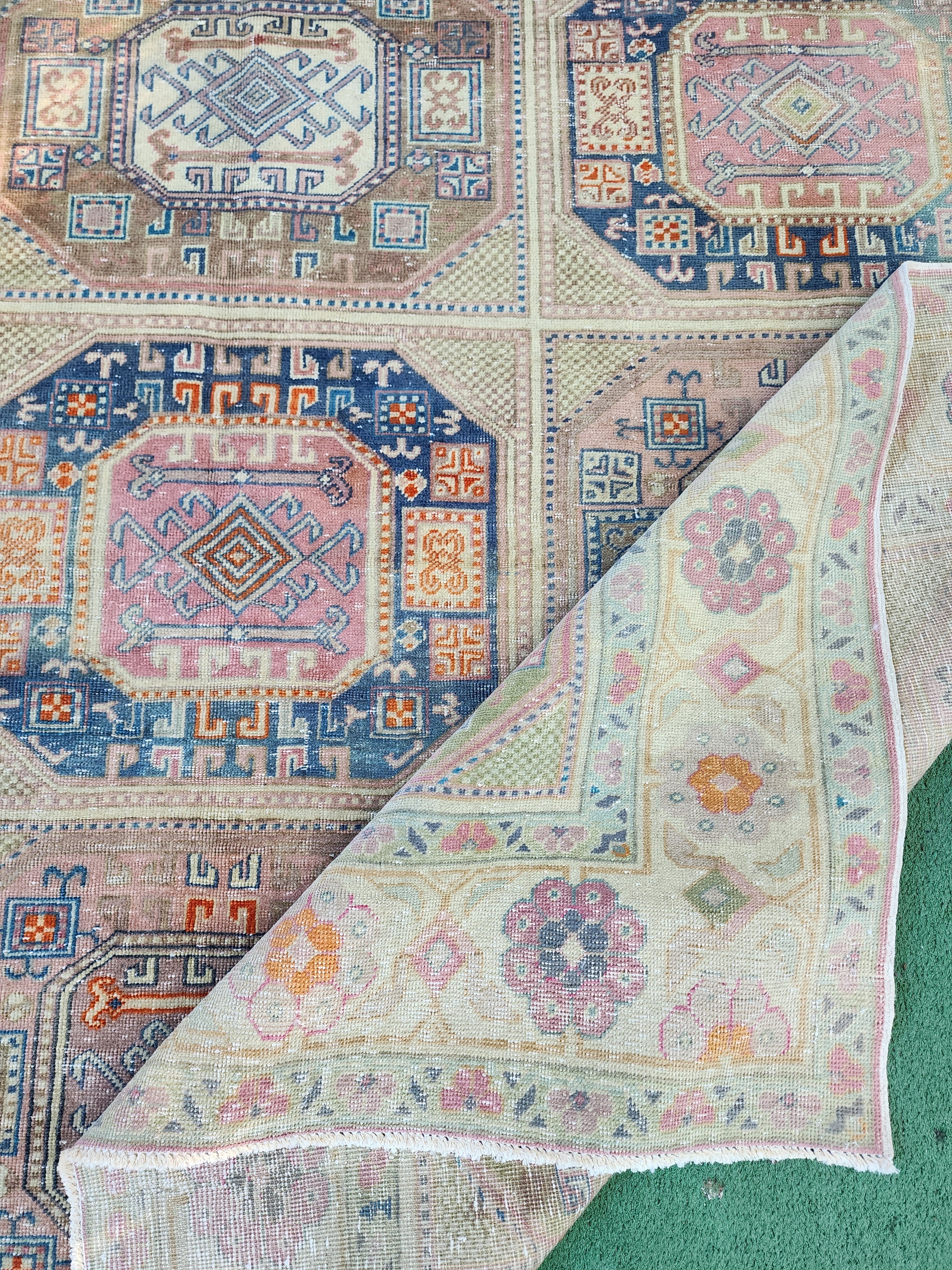 vintage Kayseri Large Area Rug — back view