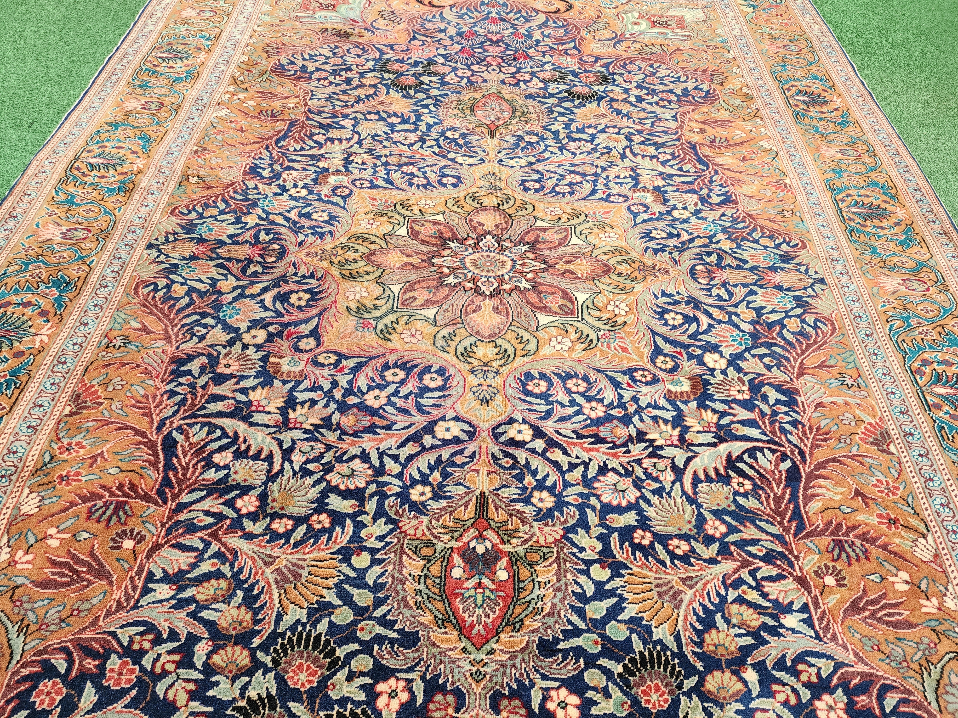 vintage Anatolian Wool Large Area Rug — detail texture