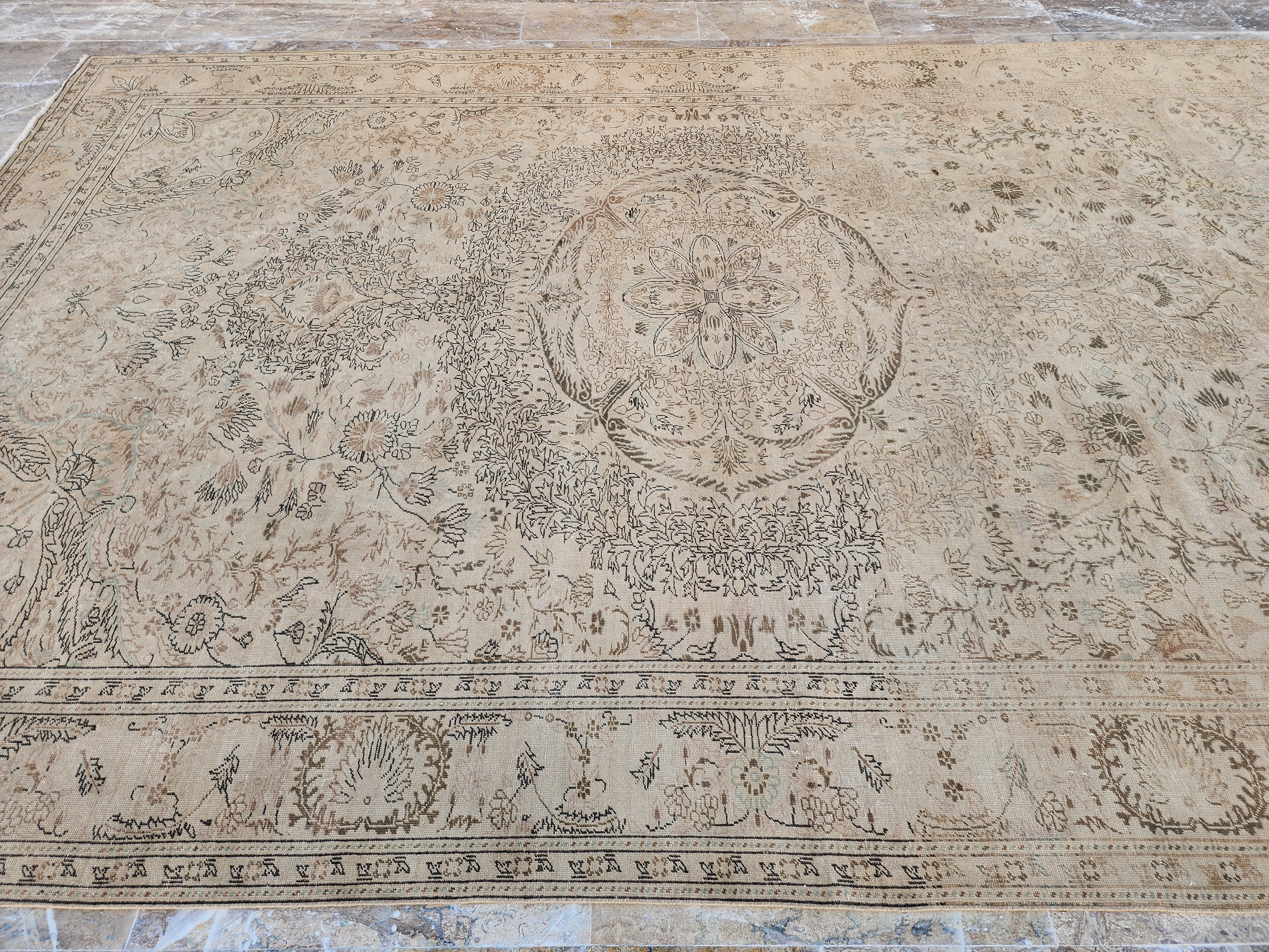 vintage Anatolian Large Area Rug — in setting