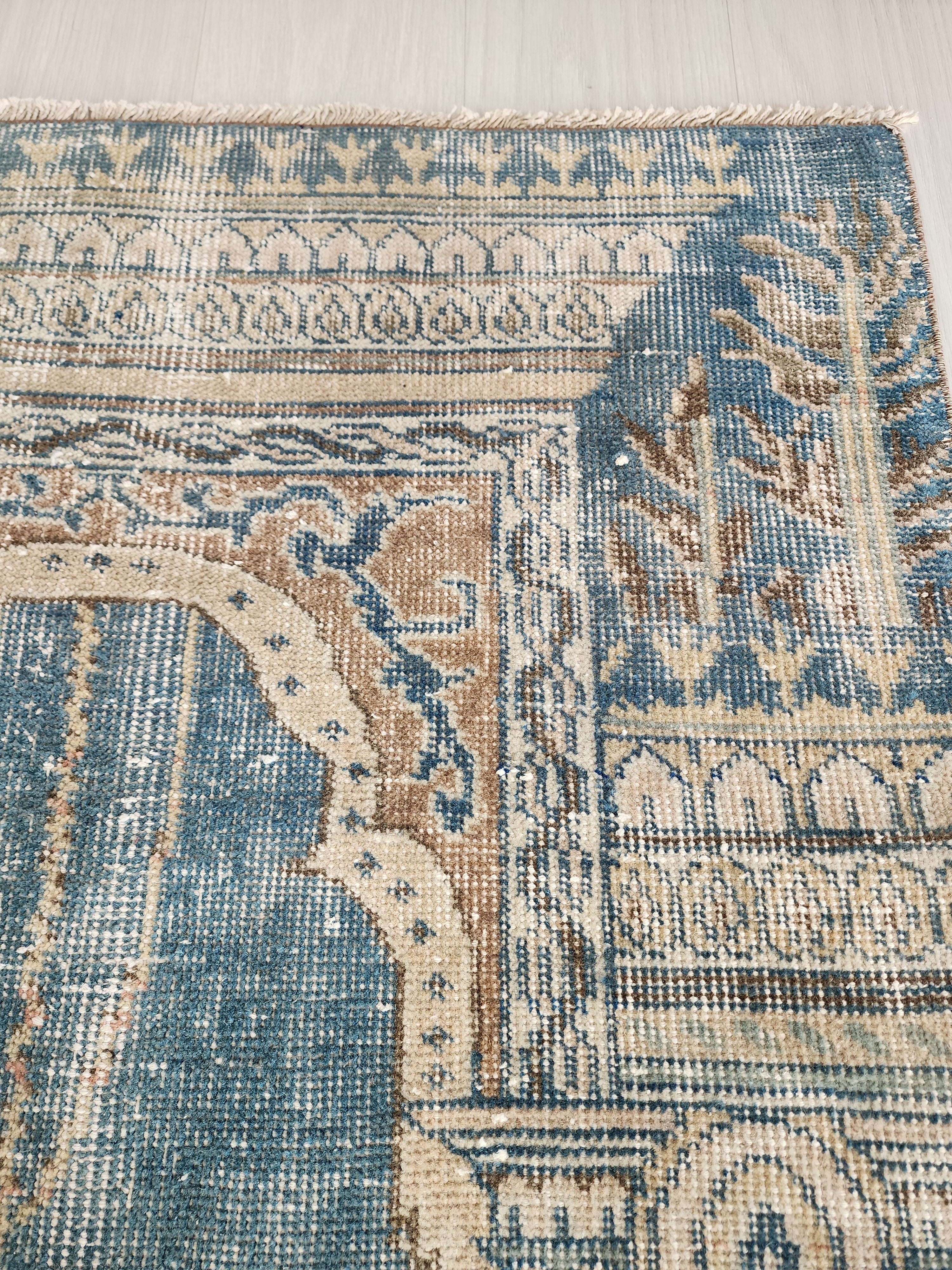 vintage Persian Wool Small Rug — in setting