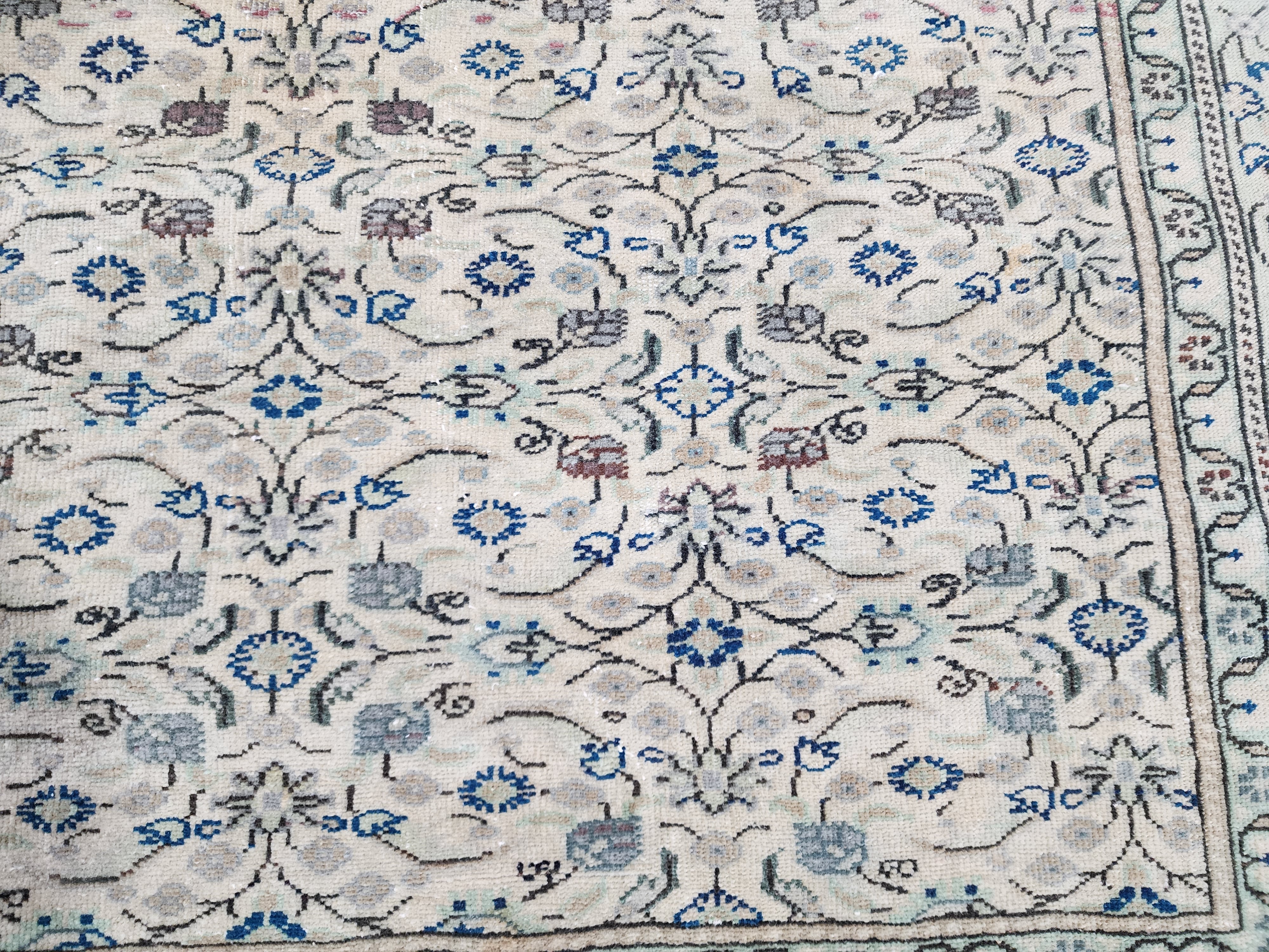 vintage Kayseri Wool Large Area Rug — in setting