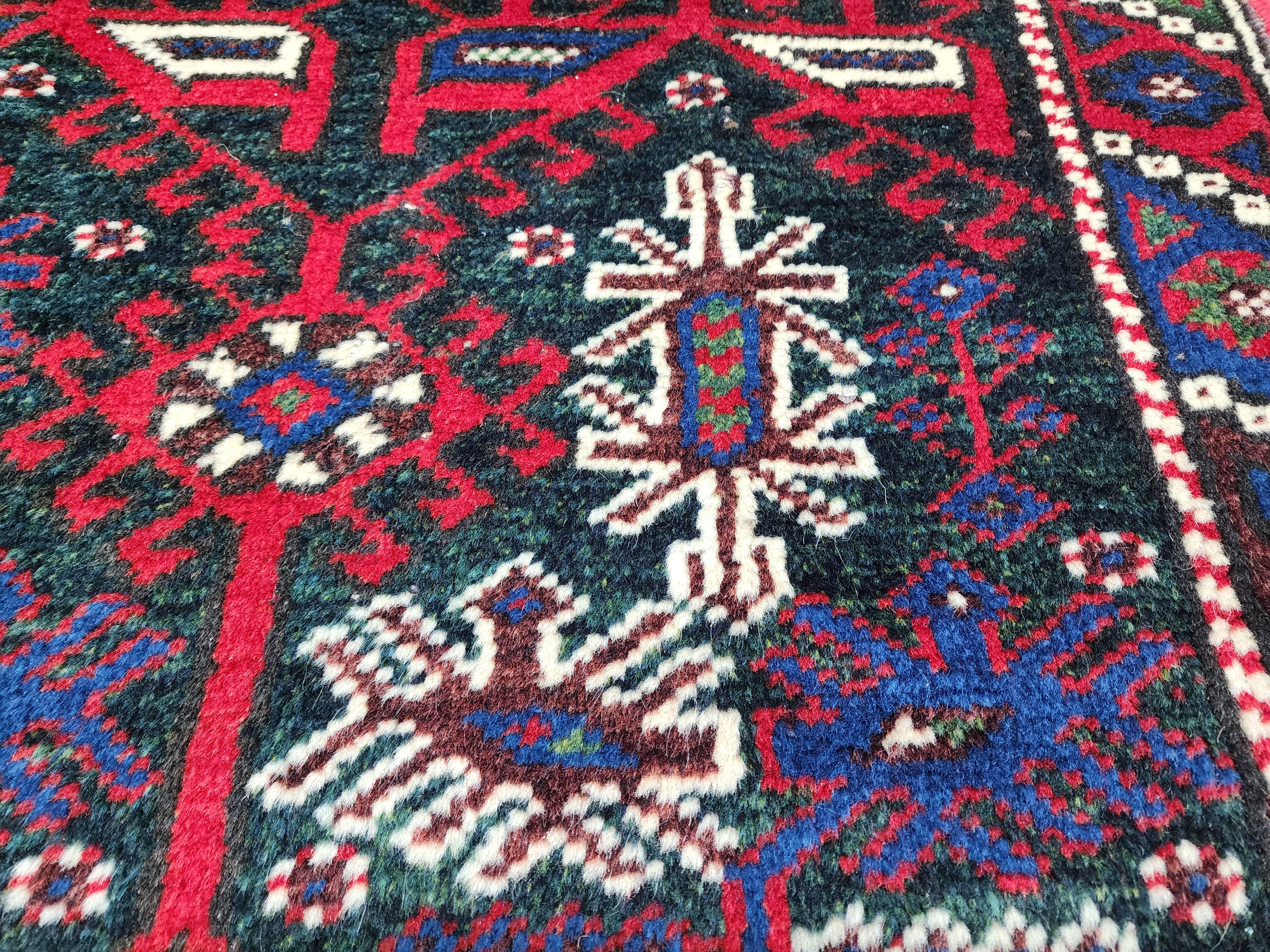 vintage Tribal Wool Small Rug — in setting