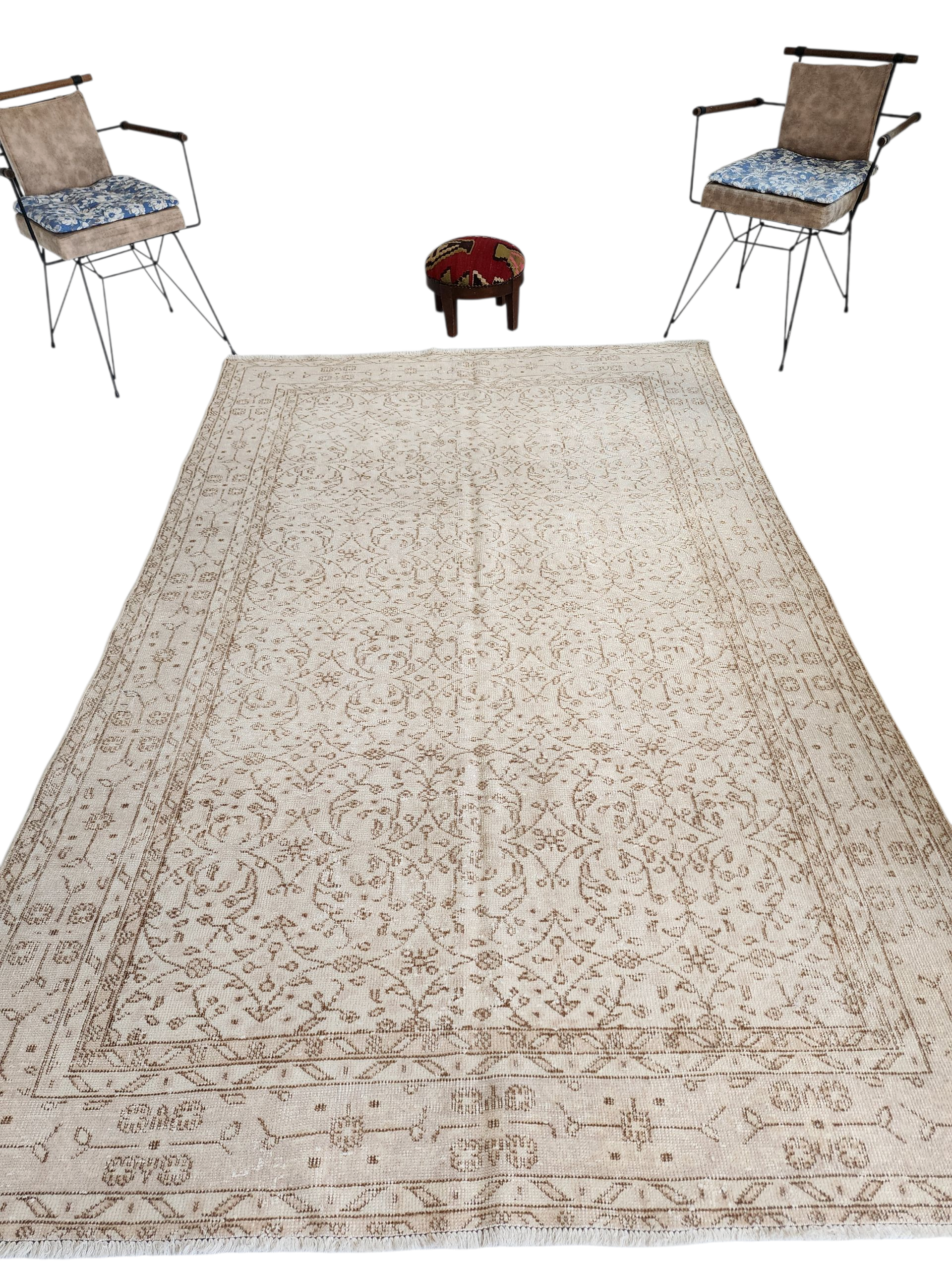 Meteia — Vintage Kayseri Wool Area Rug