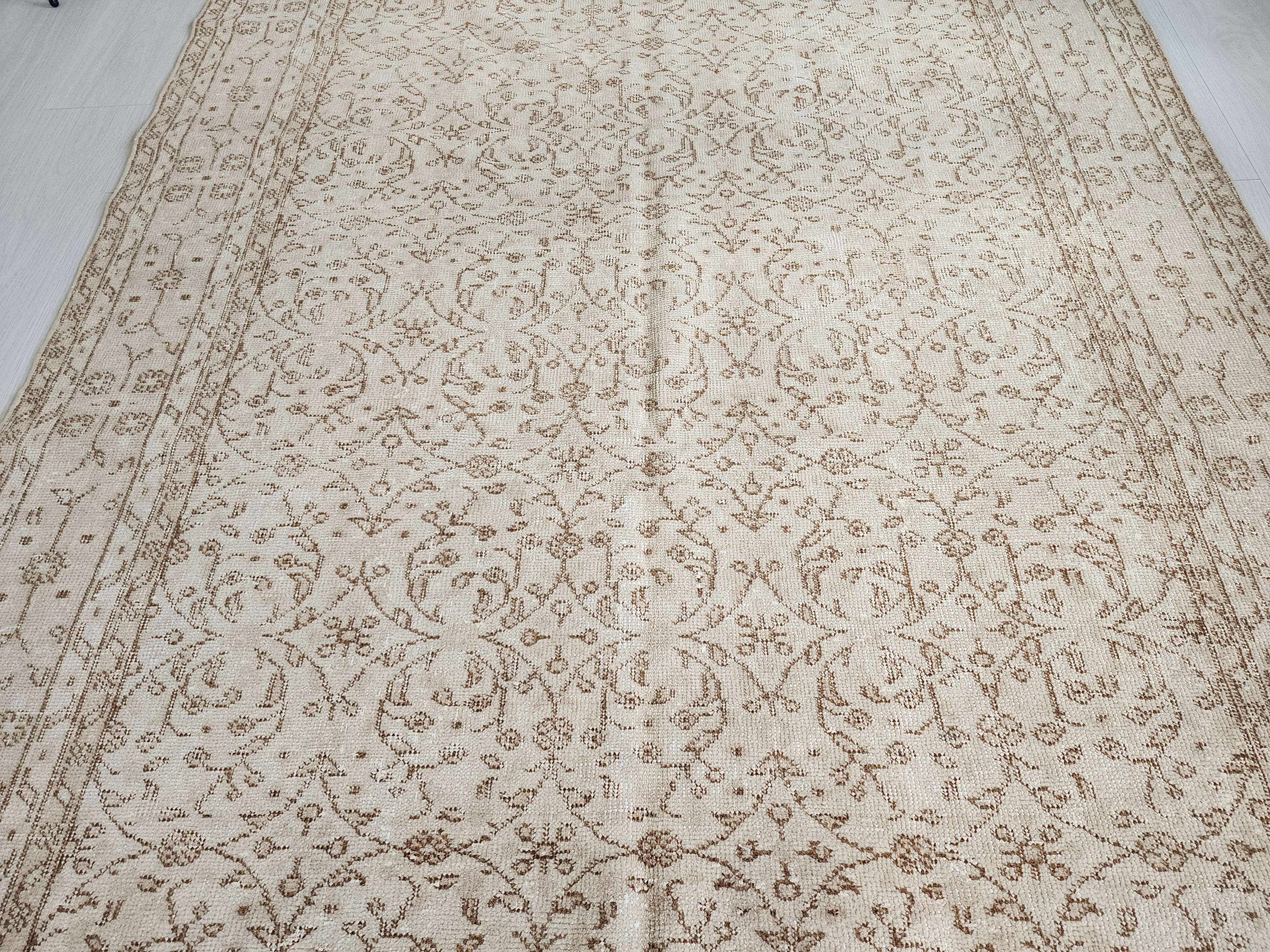vintage Kayseri Wool Area Rug — in setting