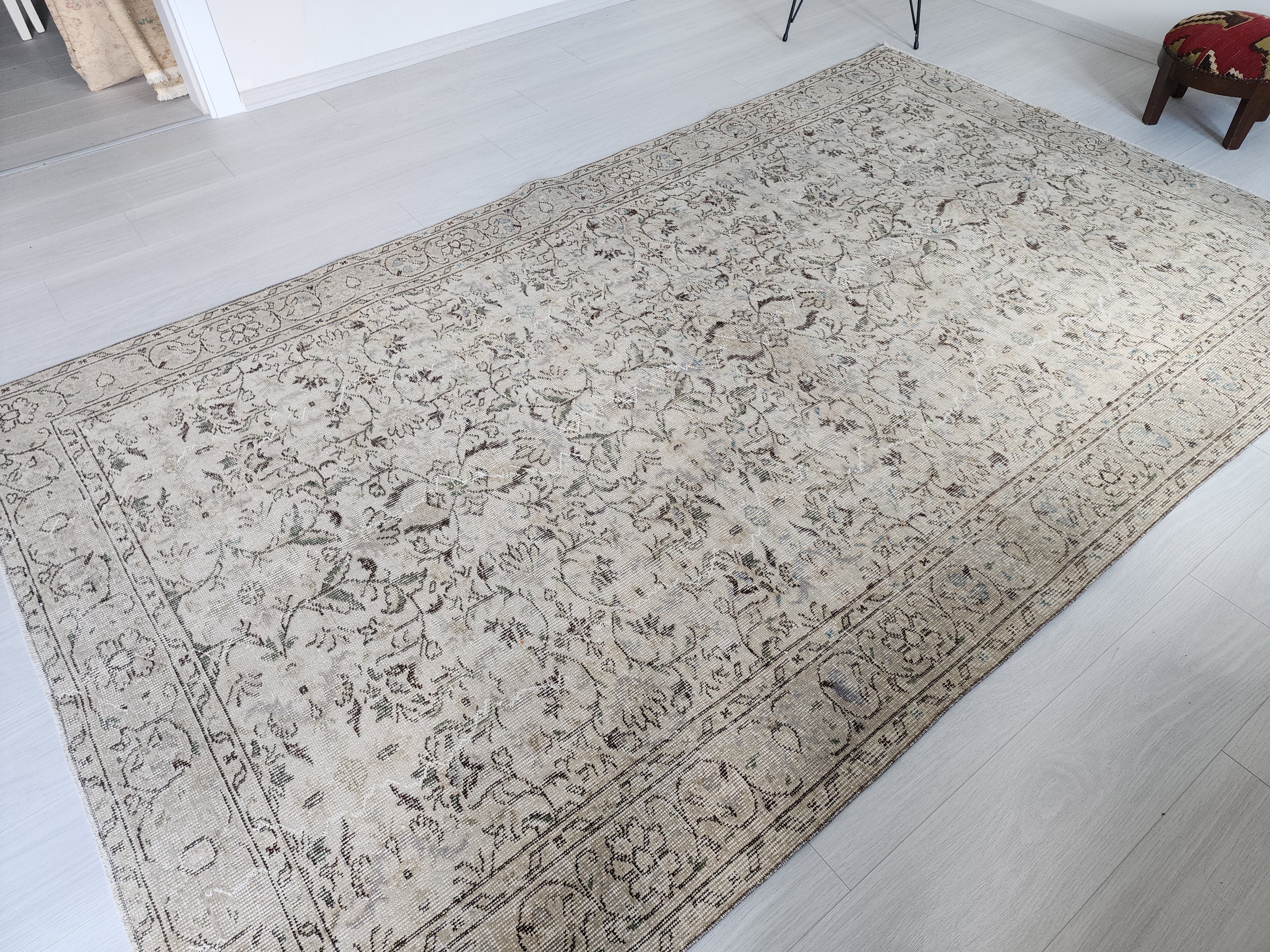 vintage Anatolian Area Rug — detail texture