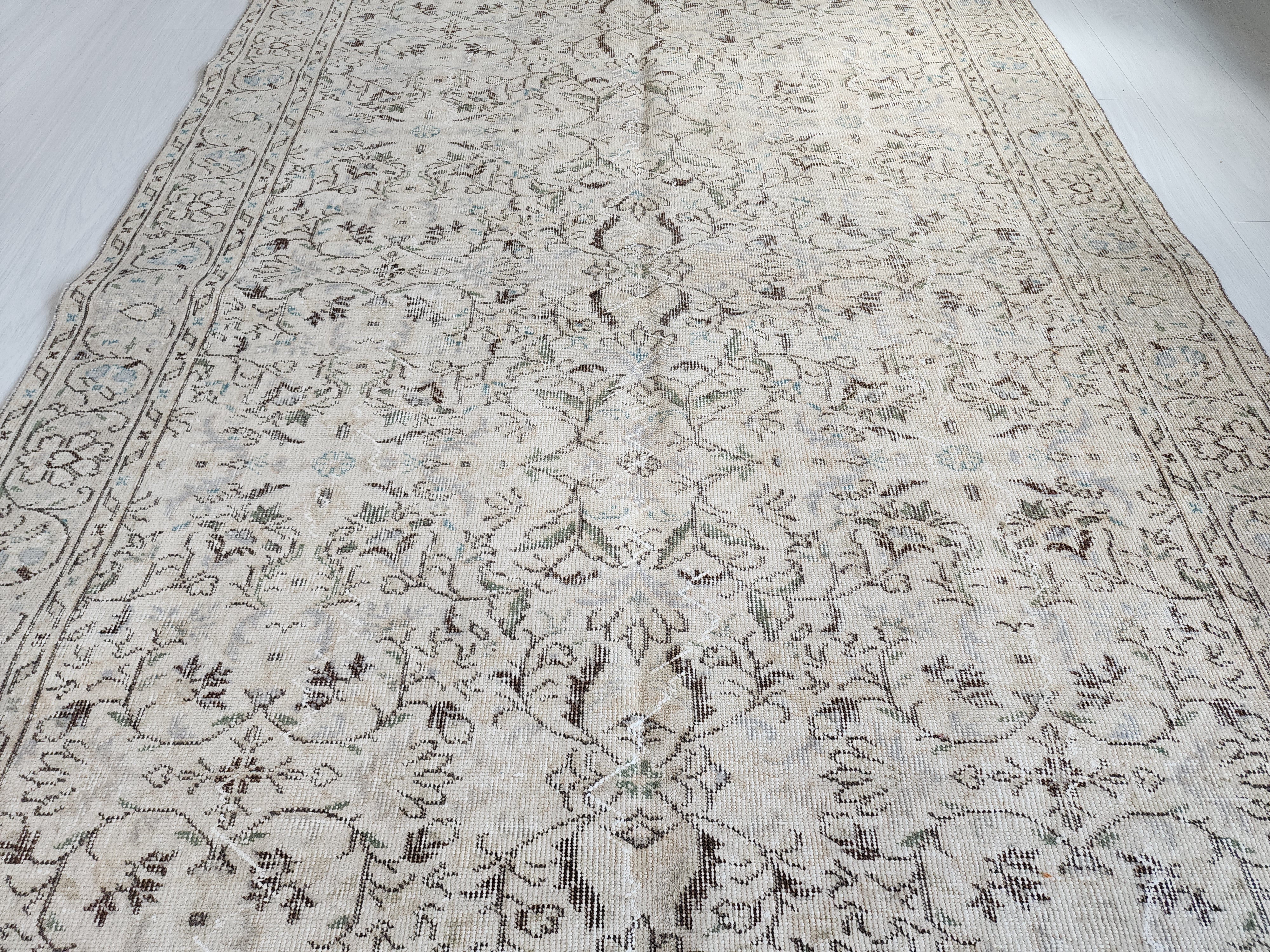 vintage Anatolian Area Rug — pattern close-up