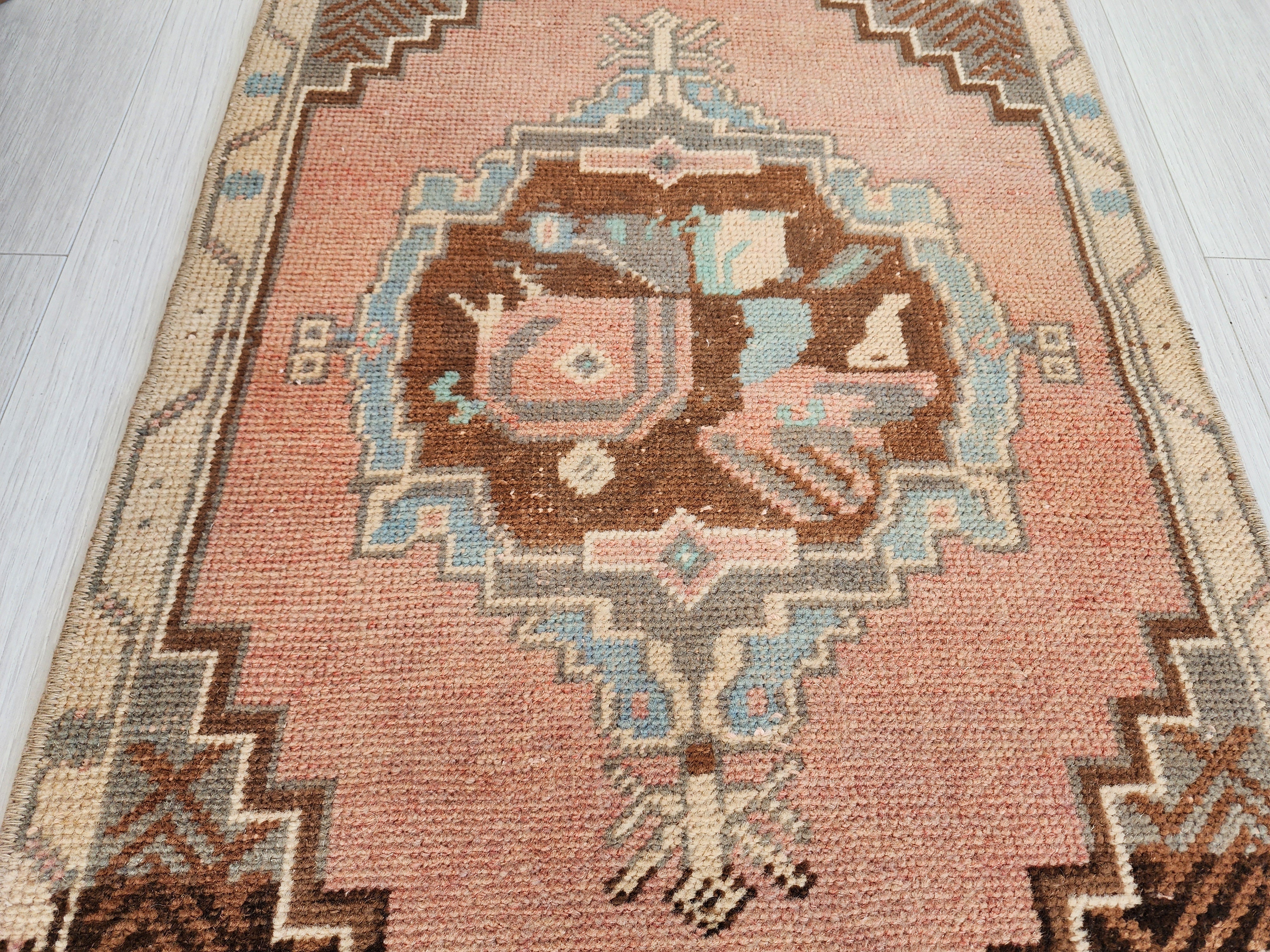 antique Anatolian Small Rug — in setting