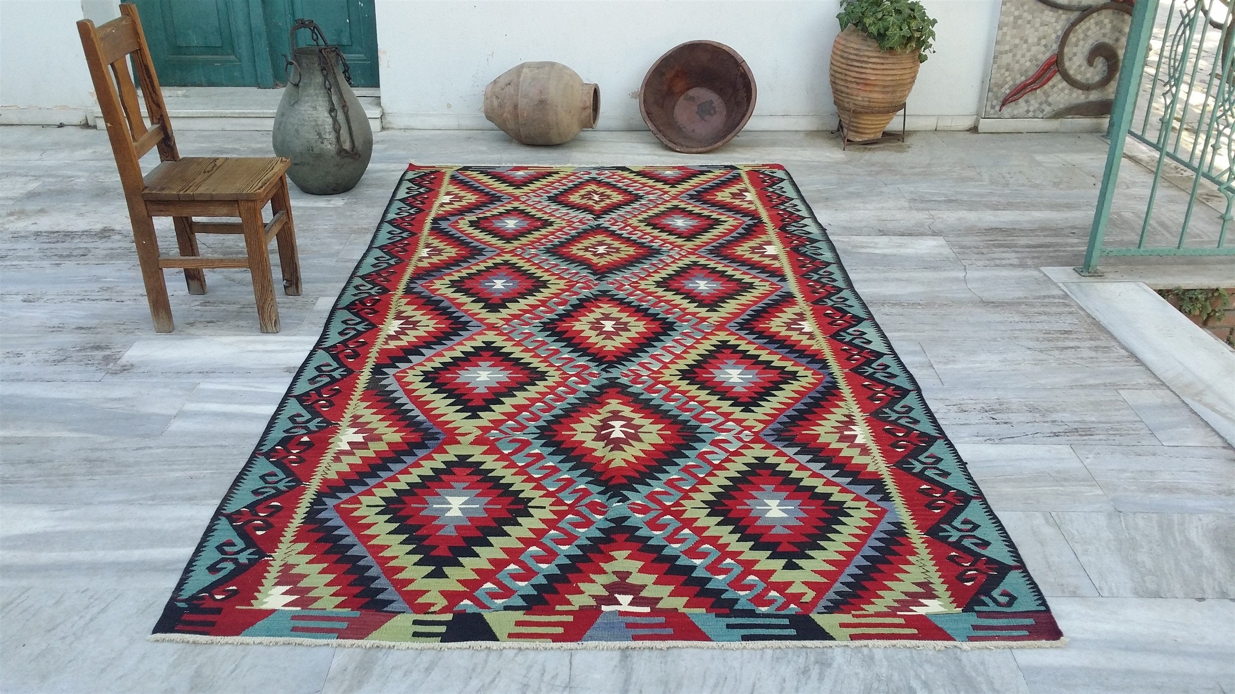 Esme Turkish Kilim Rug 10'1"x5'6"