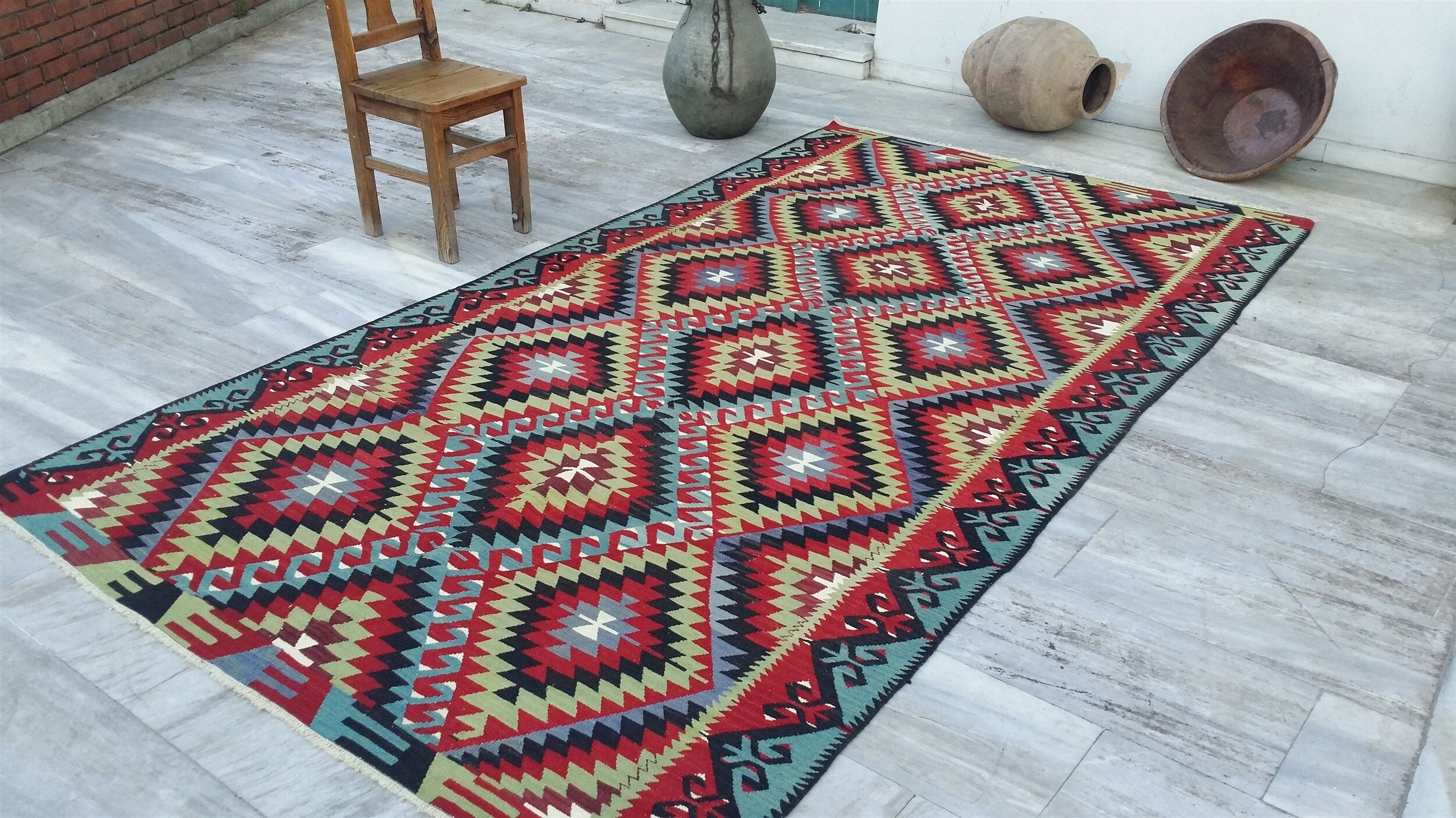 Esme Turkish Kilim Rug 10'1"x5'6"